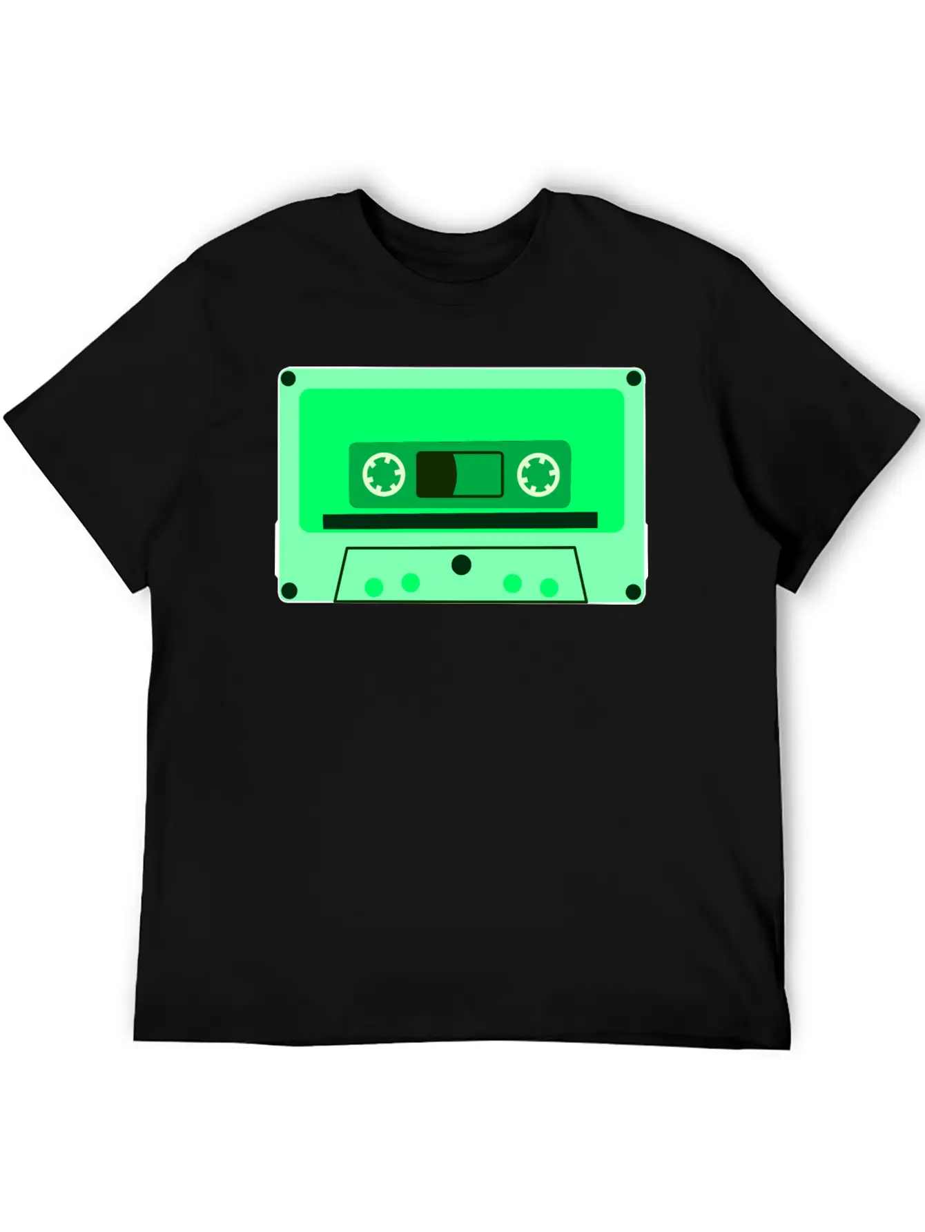 Retro Cassette Tape Modern Fit Casual T-Shirt – Clean And Versatile Design
