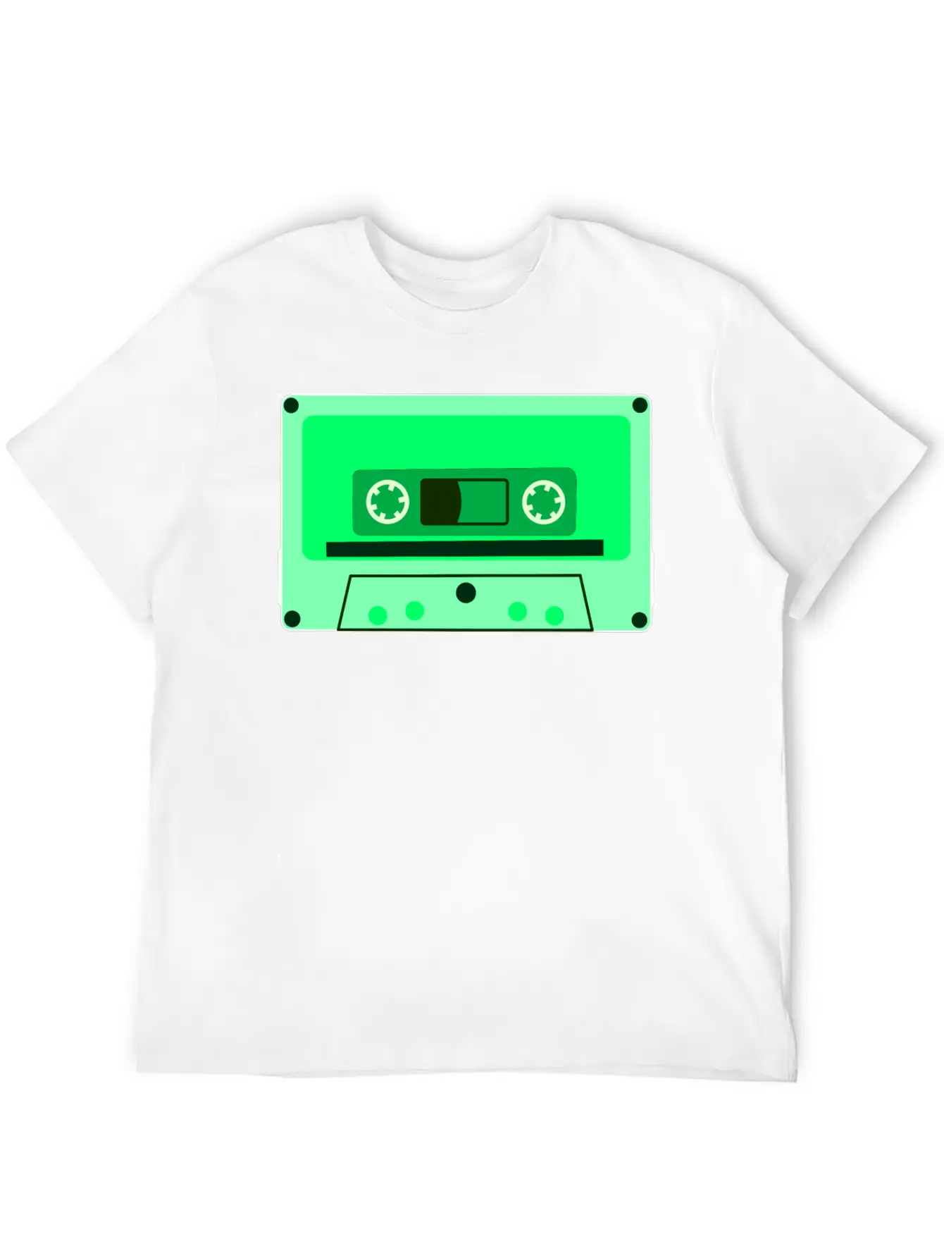 Retro Cassette Tape Modern Fit Casual T-Shirt – Clean And Versatile Design