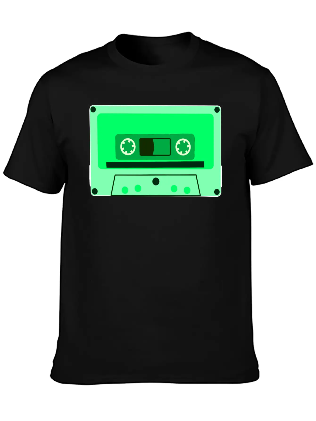 Retro Cassette Tape Modern Fit Casual T-Shirt – Clean And Versatile Design