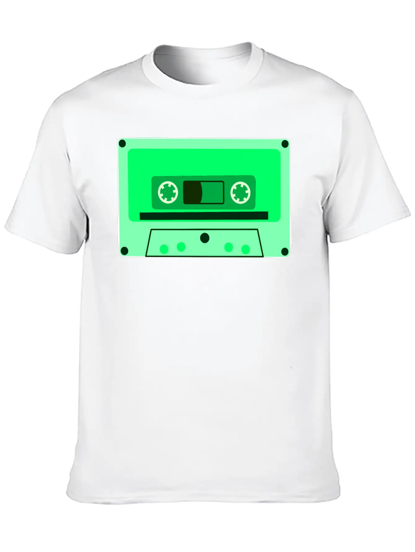 Retro Cassette Tape Modern Fit Casual T-Shirt – Clean And Versatile Design