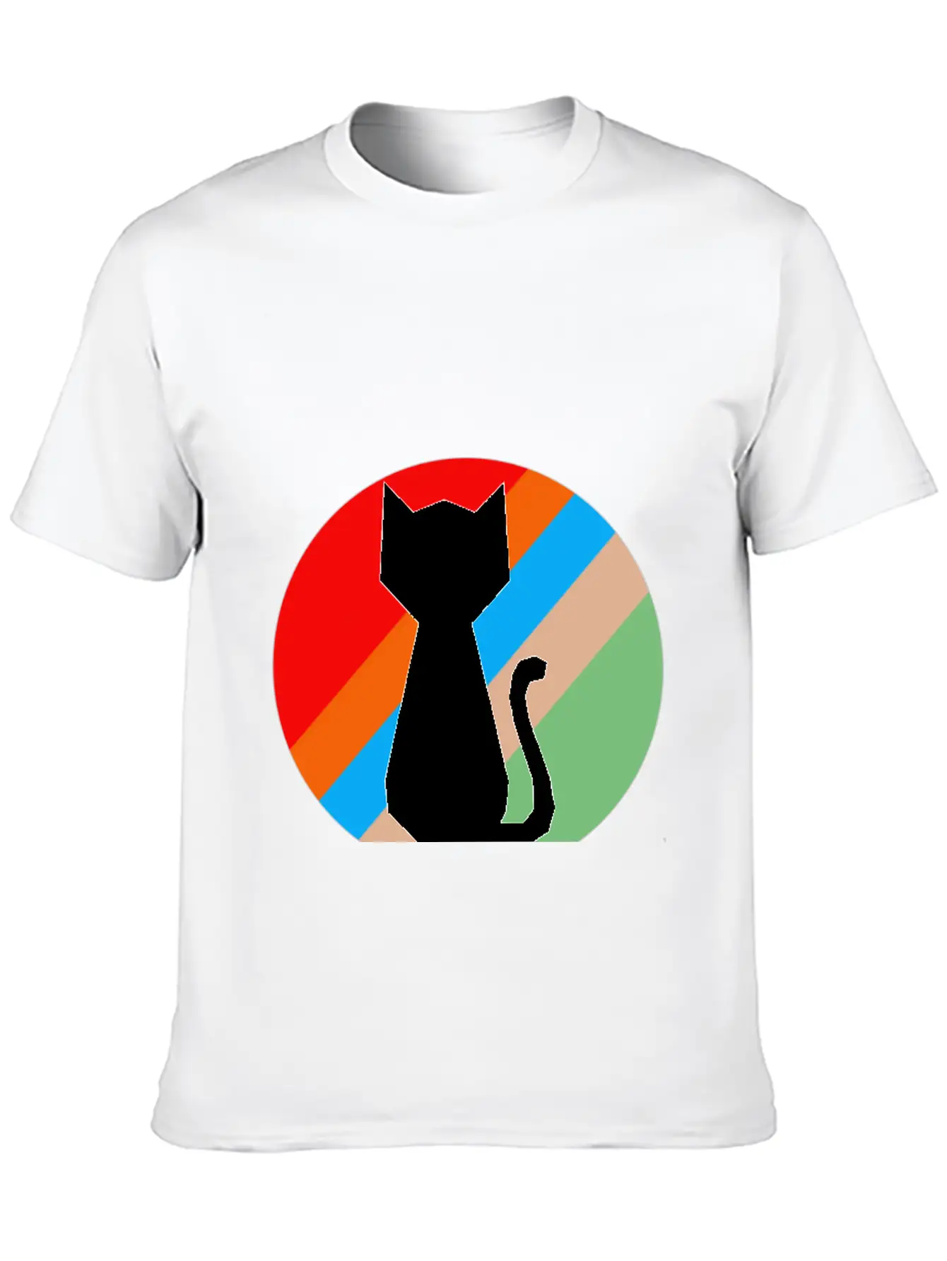 Retro Cat Soft Cotton Short Sleeve Tee – Unisex Wardrobe Staple