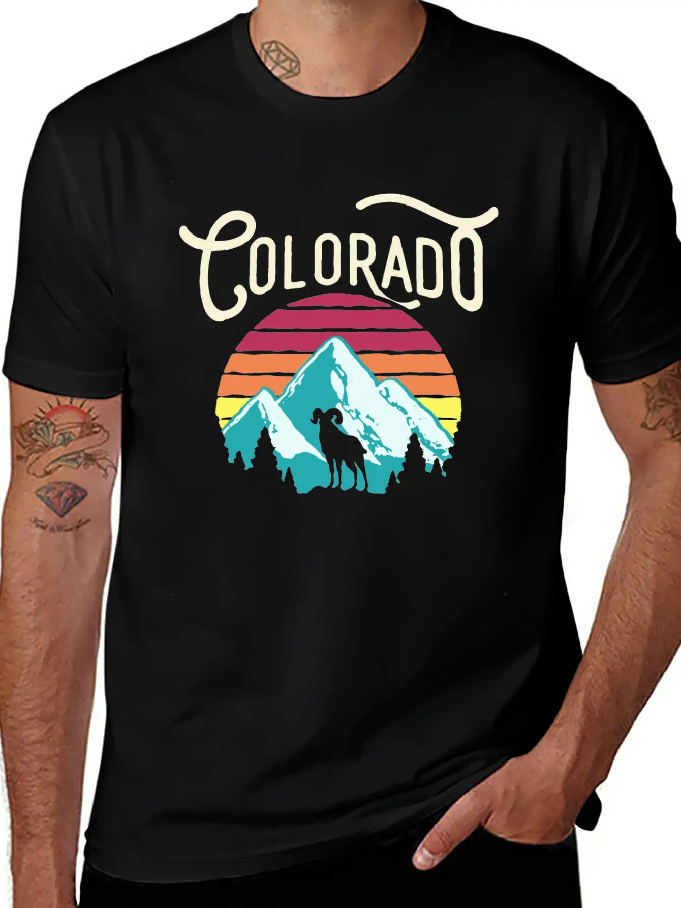 Retro Colorado Unisex Casual T-Shirt – Clean Design For Daily Comfort