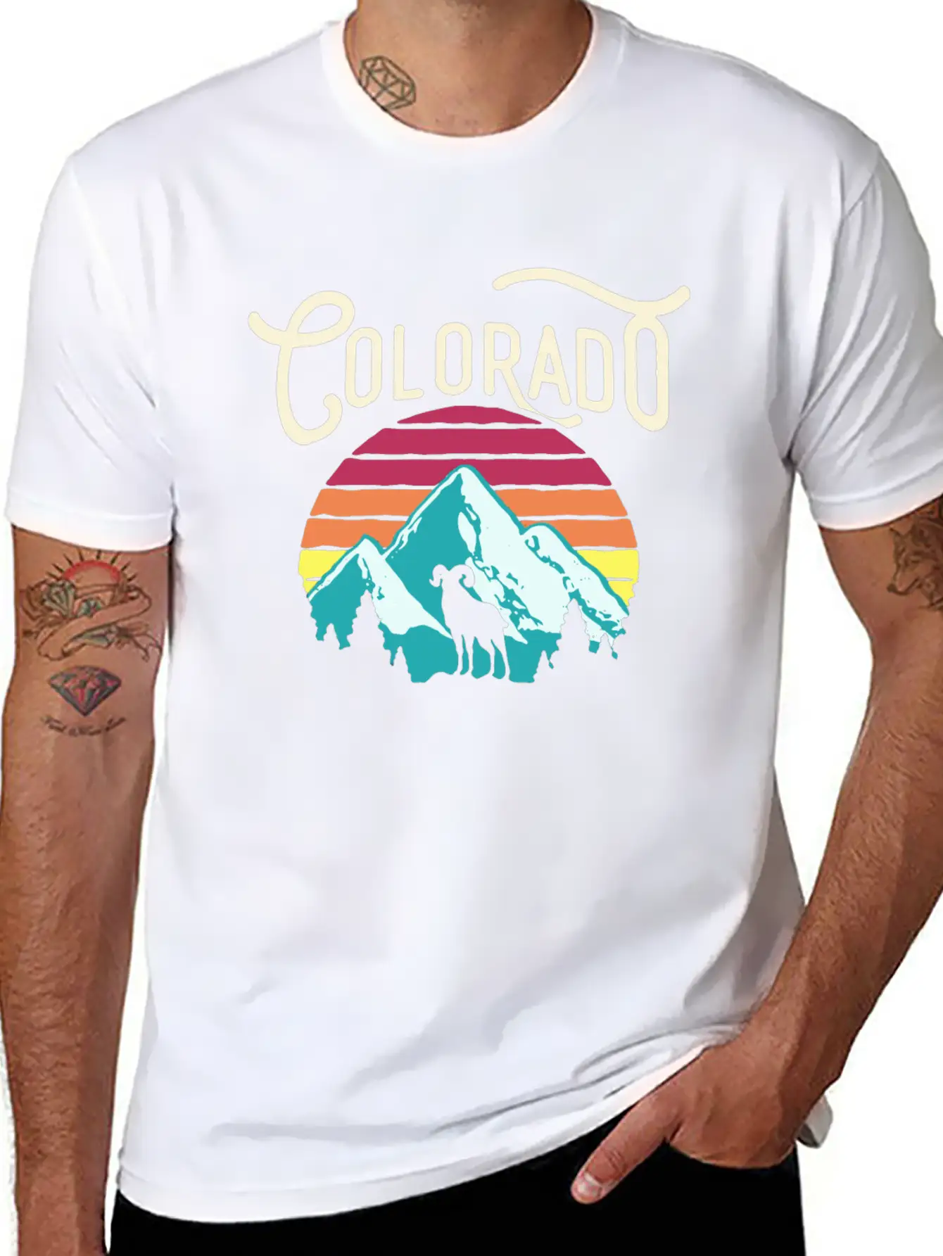 Retro Colorado Unisex Casual T-Shirt – Clean Design For Daily Comfort