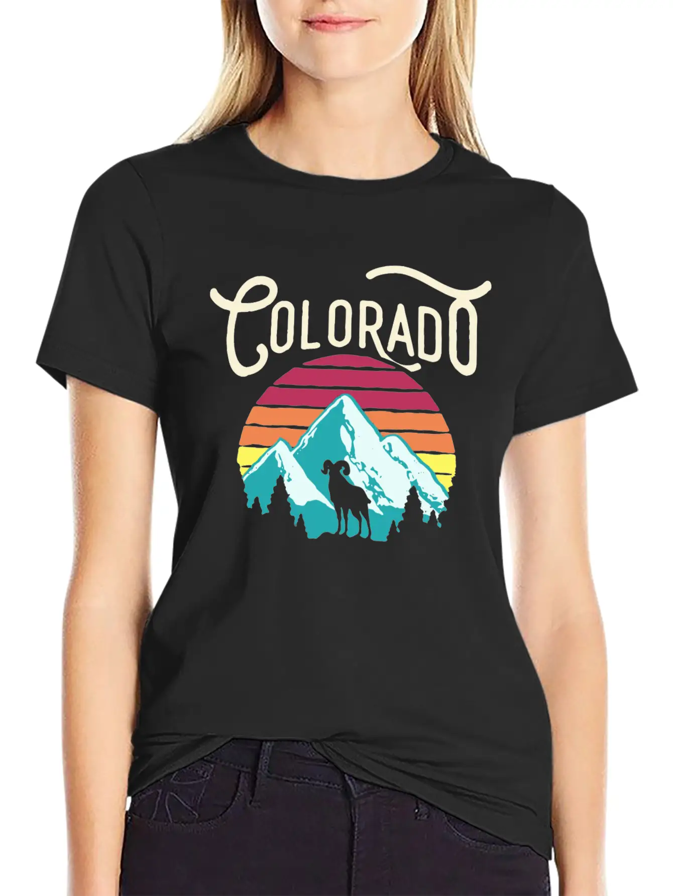 Retro Colorado Unisex Casual T-Shirt – Clean Design For Daily Comfort