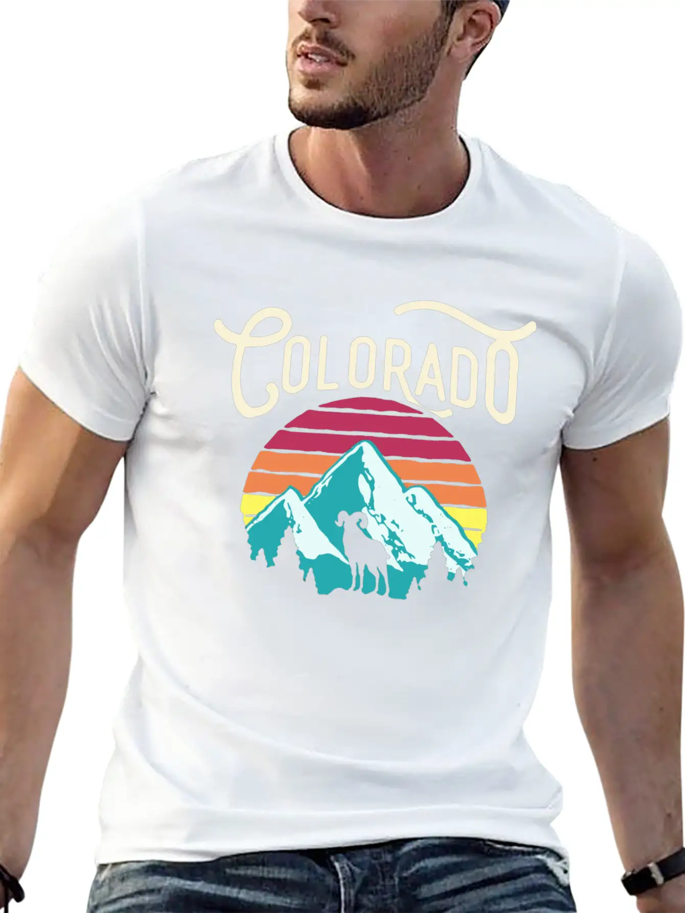 Retro Colorado Unisex Casual T-Shirt – Clean Design For Daily Comfort