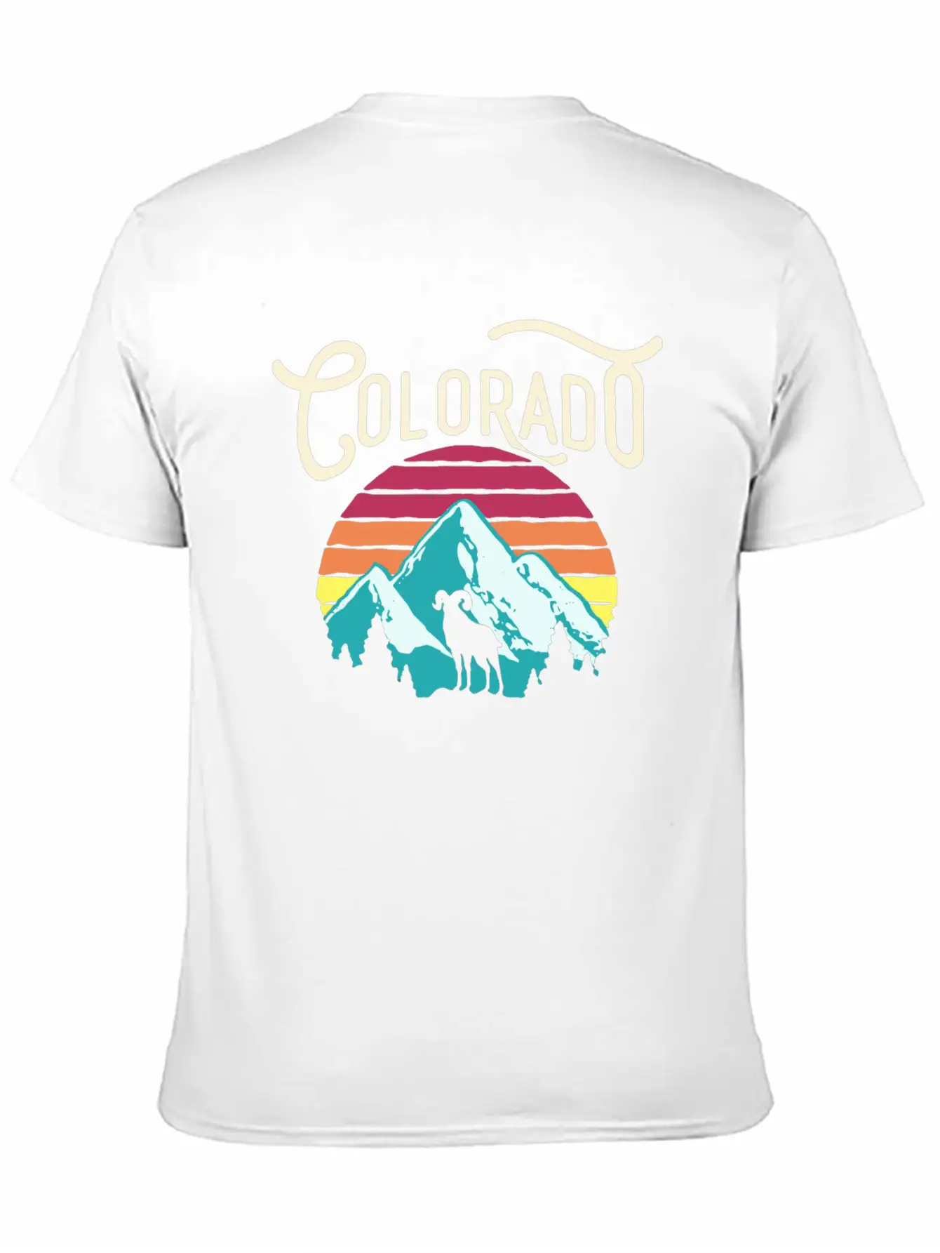 Retro Colorado Unisex Casual T-Shirt – Clean Design For Daily Comfort