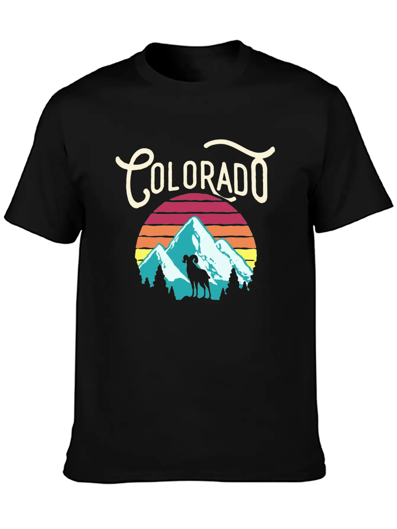 Retro Colorado Unisex Casual T-Shirt – Clean Design For Daily Comfort