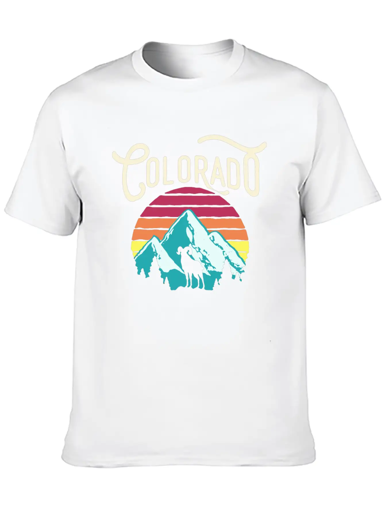 Retro Colorado Unisex Casual T-Shirt – Clean Design For Daily Comfort