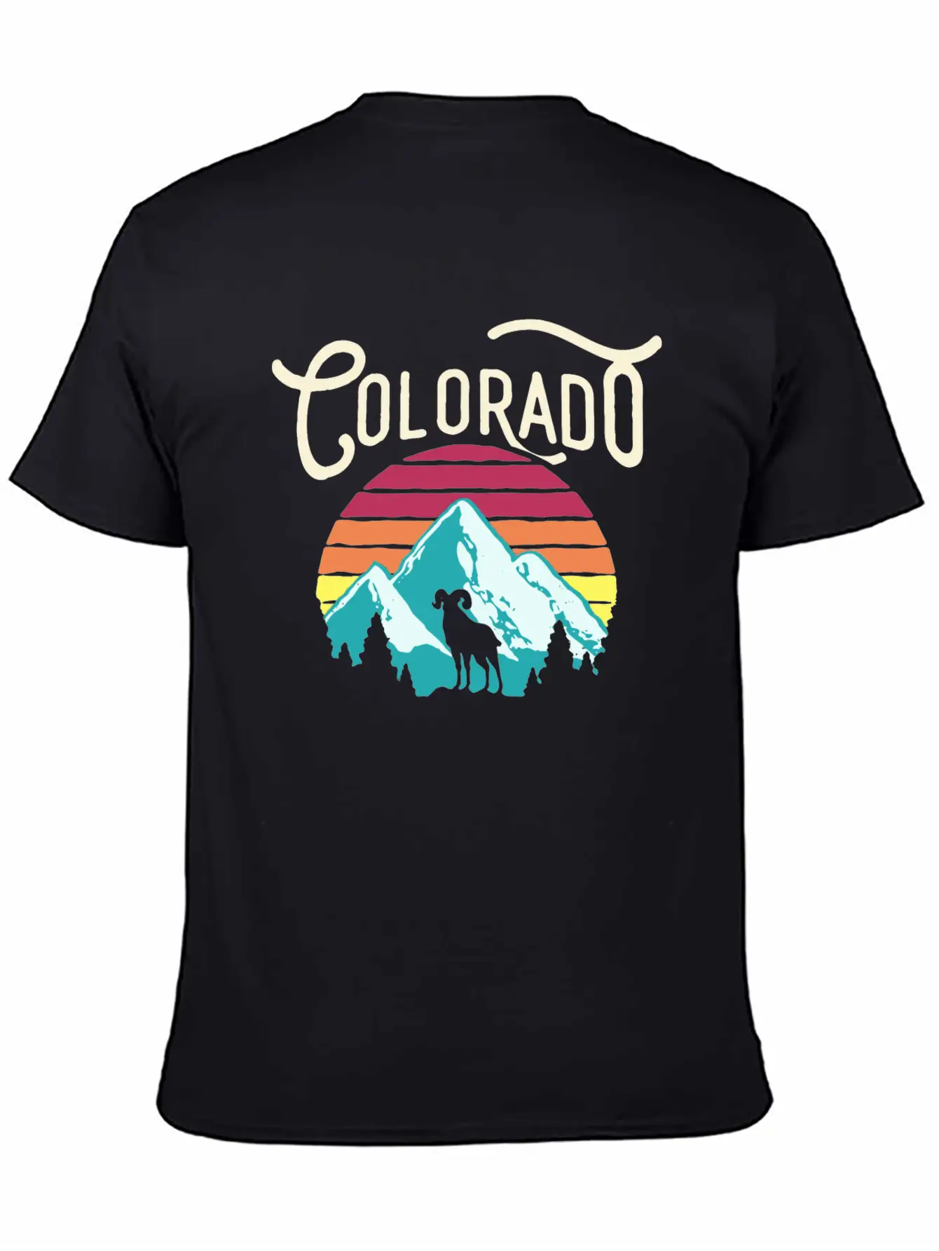 Retro Colorado Unisex Casual T-Shirt – Clean Design For Daily Comfort