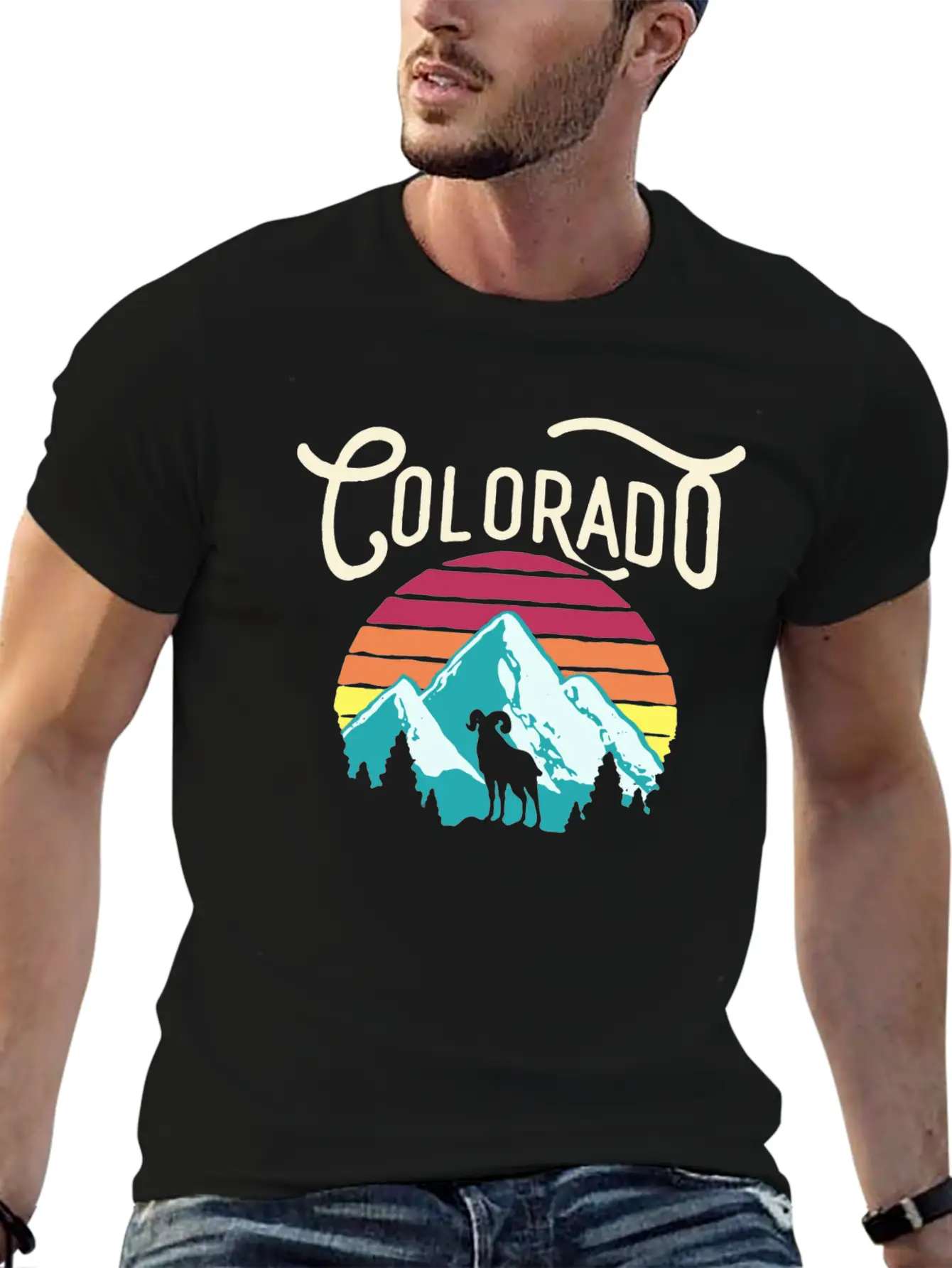 Retro Colorado Unisex Casual T-Shirt – Clean Design For Daily Comfort