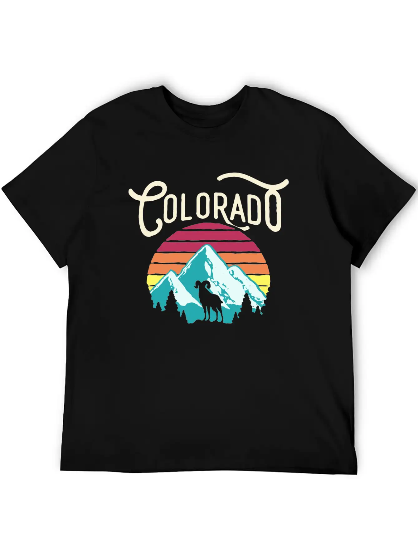 Retro Colorado Unisex Casual T-Shirt – Clean Design For Daily Comfort