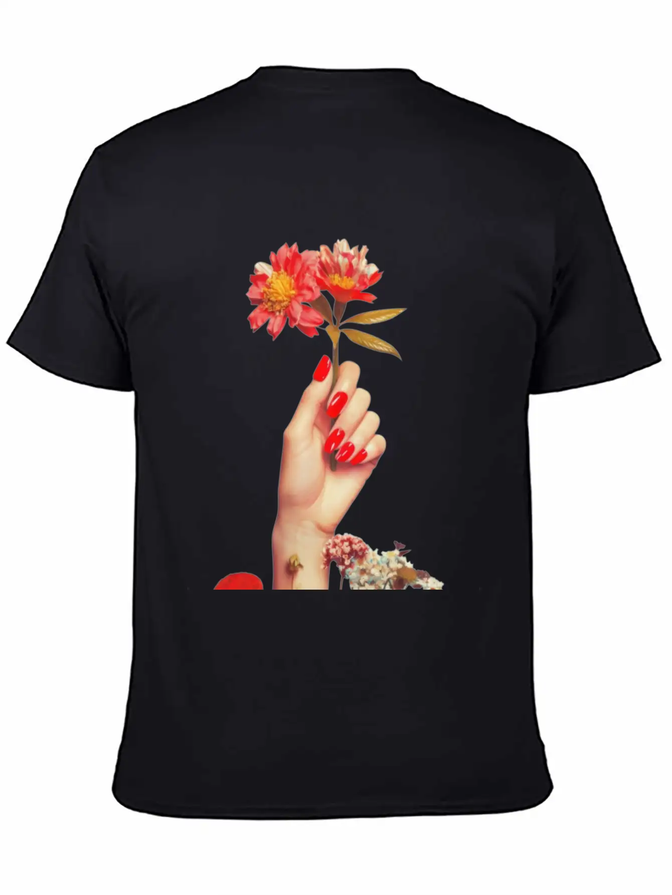 Retro Flowers Relaxed Everyday Tee – Lightweight And Durable Cotton