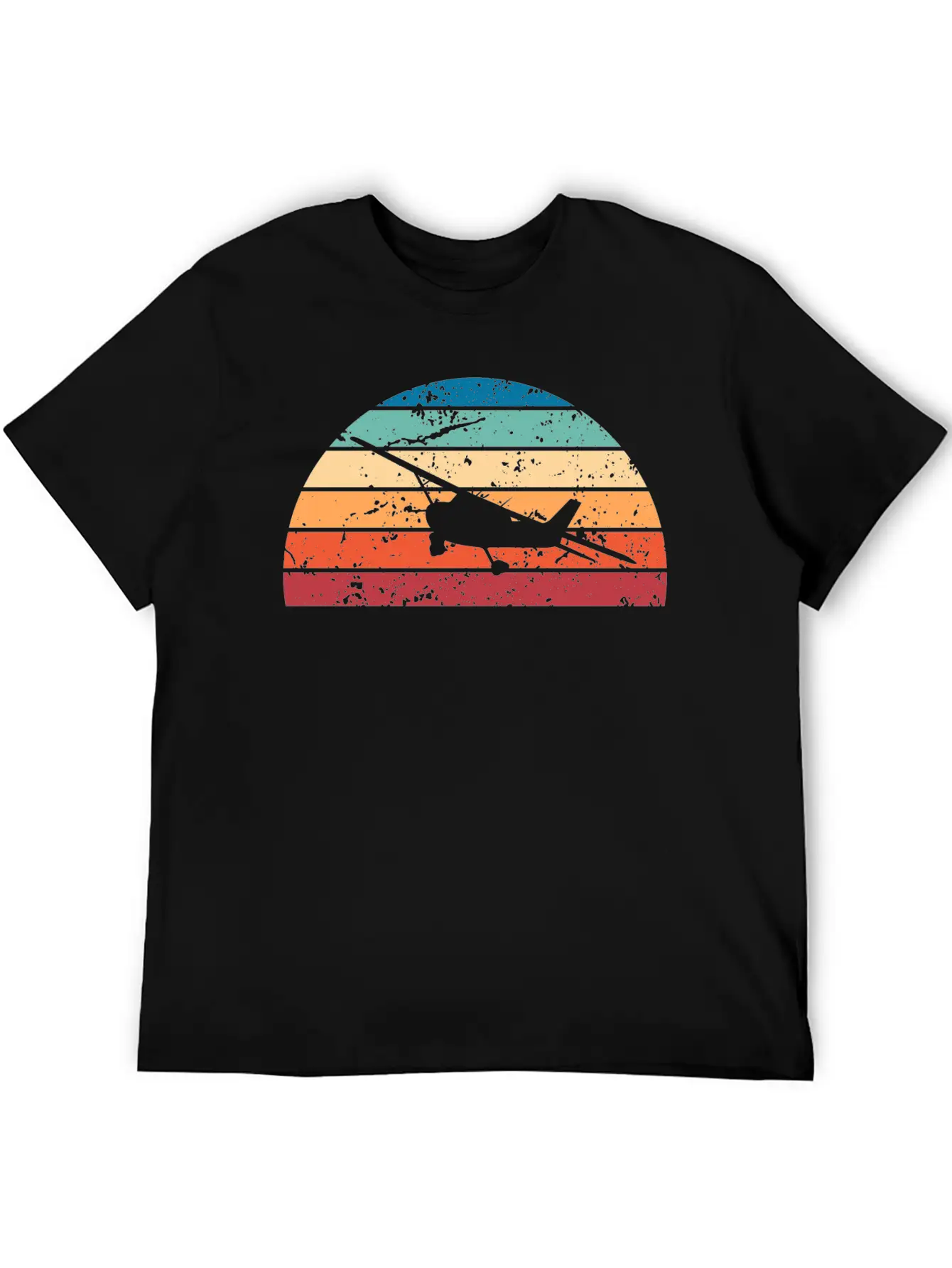 Retro Flying Sunset Vintage Fly Sunrise Essential Cotton Tee For Daily Outfits – Unisex Style