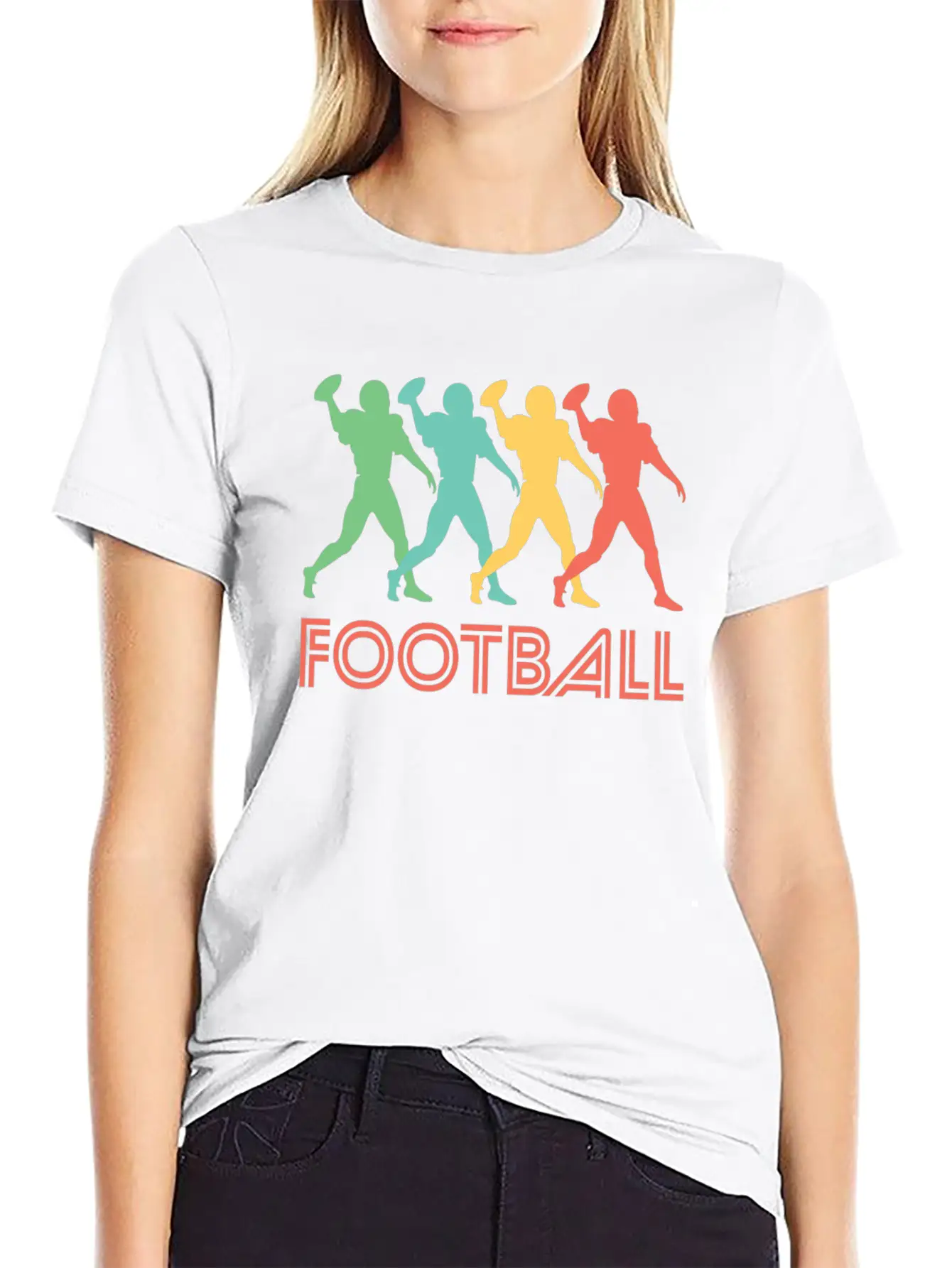 Retro Football Pop Art Unisex Casual T-Shirt – Clean Design For Daily Comfort