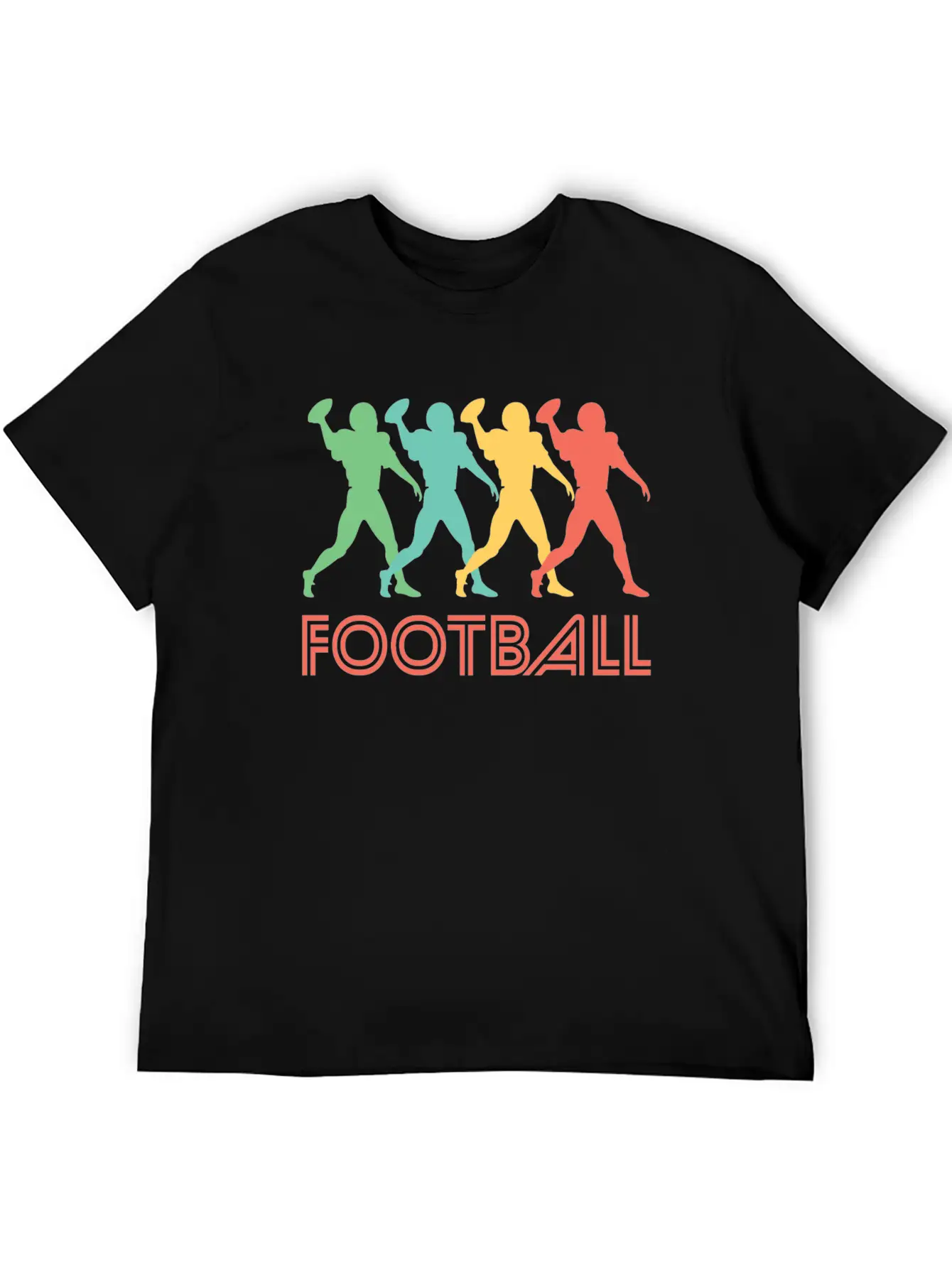 Retro Football Pop Art Unisex Casual T-Shirt – Clean Design For Daily Comfort