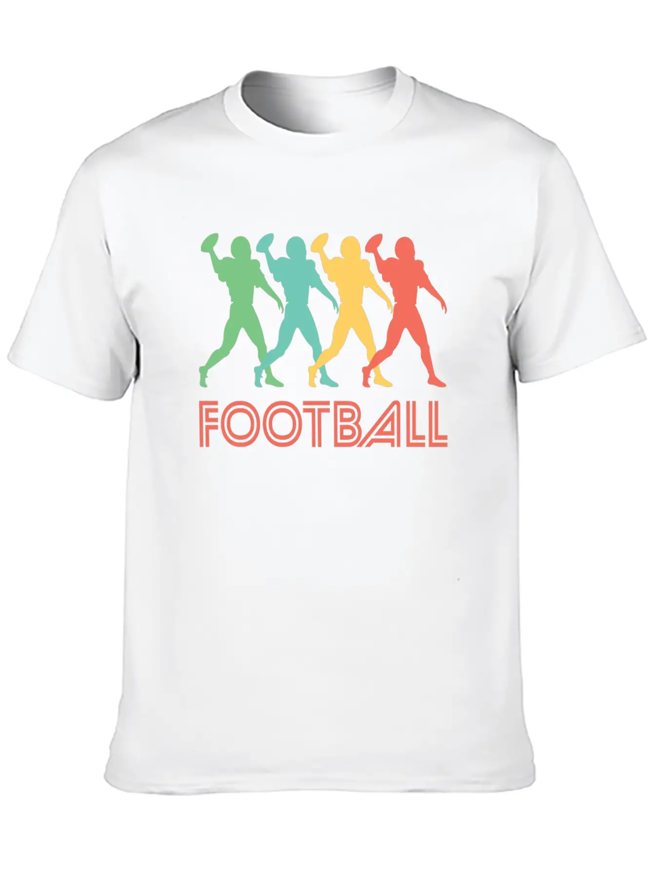 Retro Football Pop Art Unisex Casual T-Shirt – Clean Design For Daily Comfort