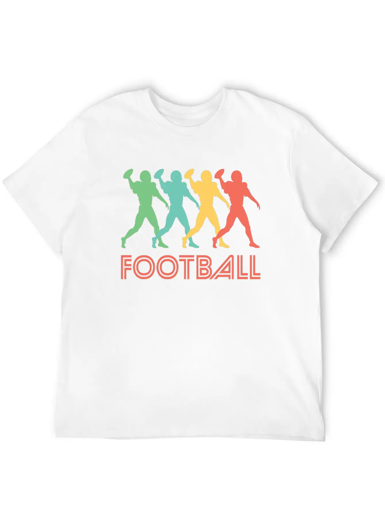 Retro Football Pop Art Unisex Casual T-Shirt – Clean Design For Daily Comfort