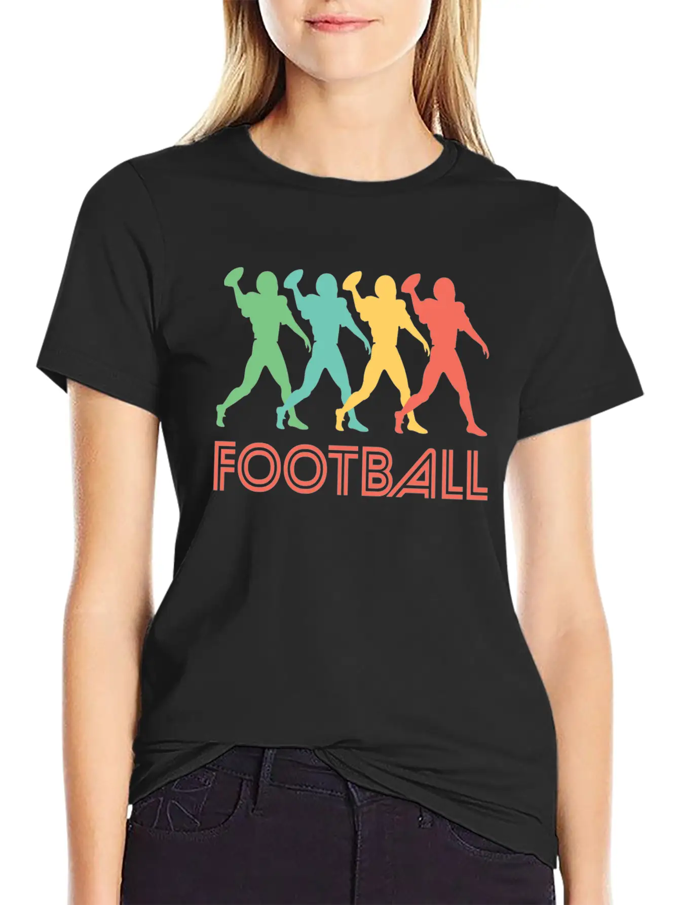 Retro Football Pop Art Unisex Casual T-Shirt – Clean Design For Daily Comfort