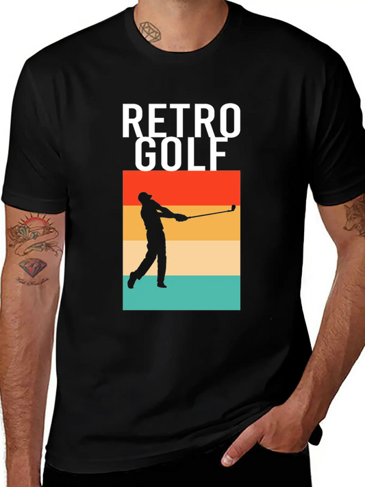 Retro Golf Classic Fit Graphic Tee For Daily Comfort – Unisex Cotton Shirt