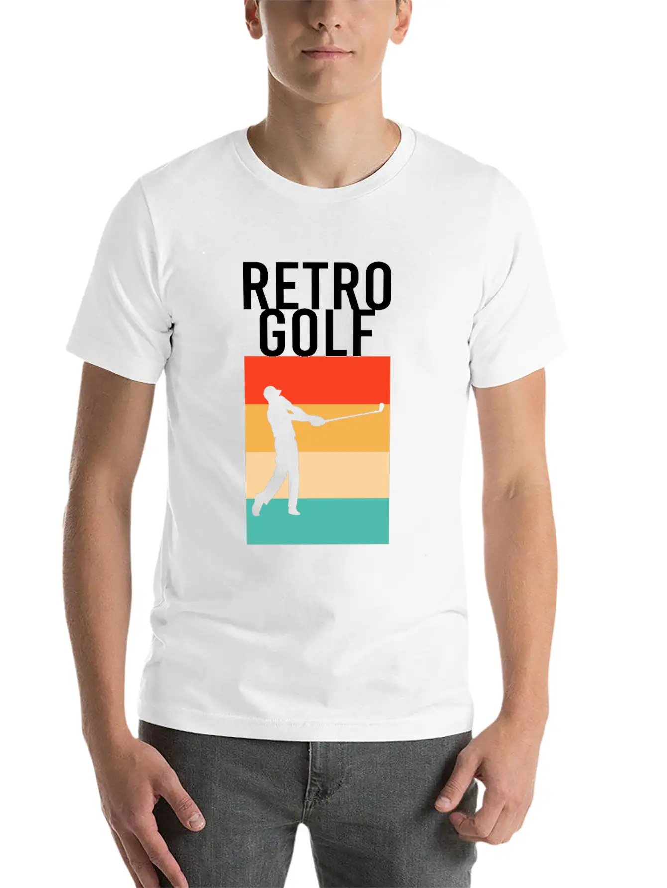 Retro Golf Classic Fit Graphic Tee For Daily Comfort – Unisex Cotton Shirt
