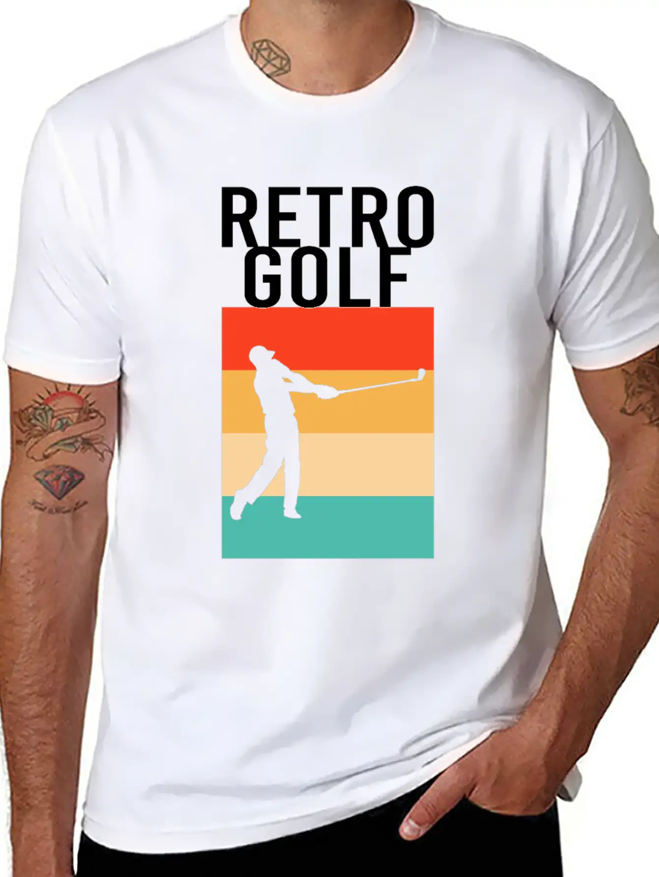 Retro Golf Classic Fit Graphic Tee For Daily Comfort – Unisex Cotton Shirt