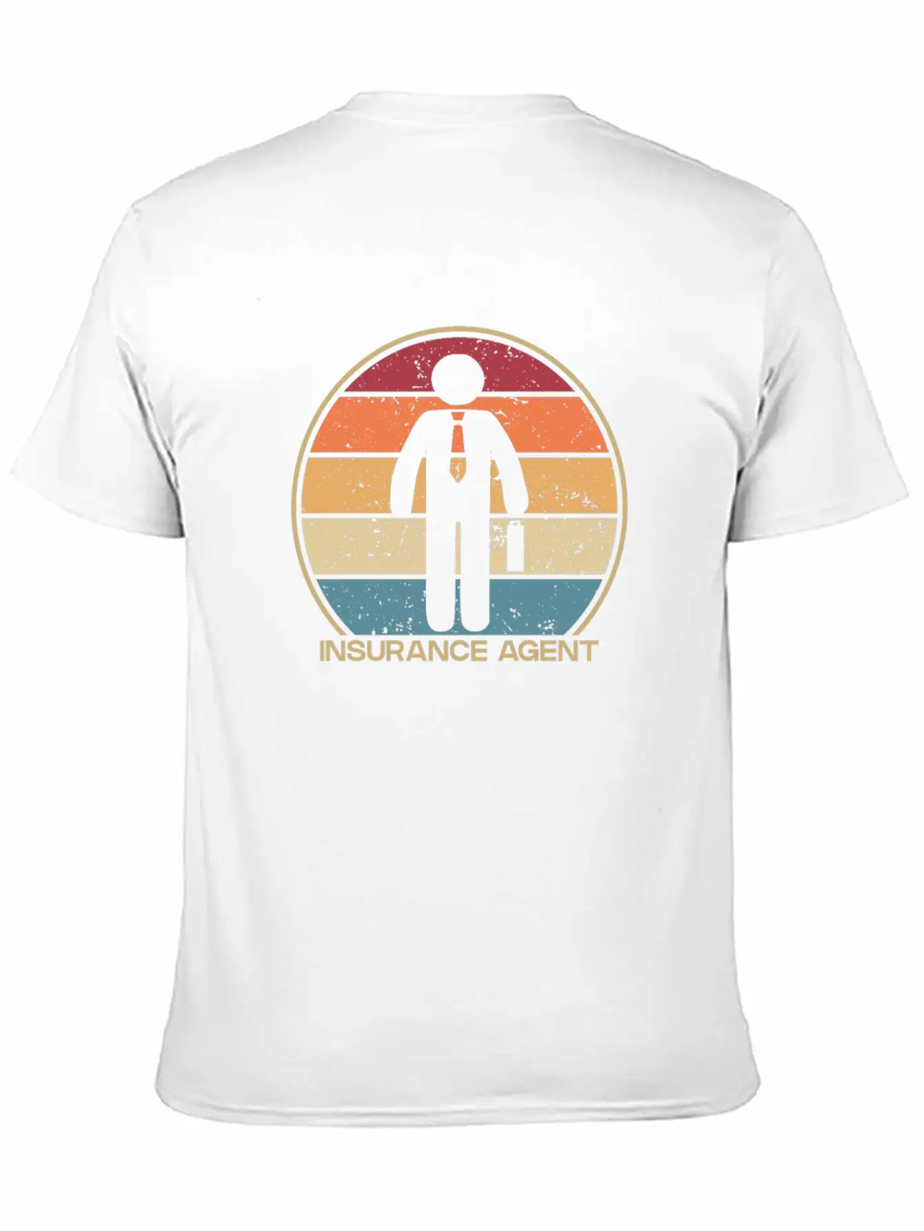 Retro Health Care Health Broker Life Insurance Modern Fit Casual T-Shirt ��� Clean And Versatile Design