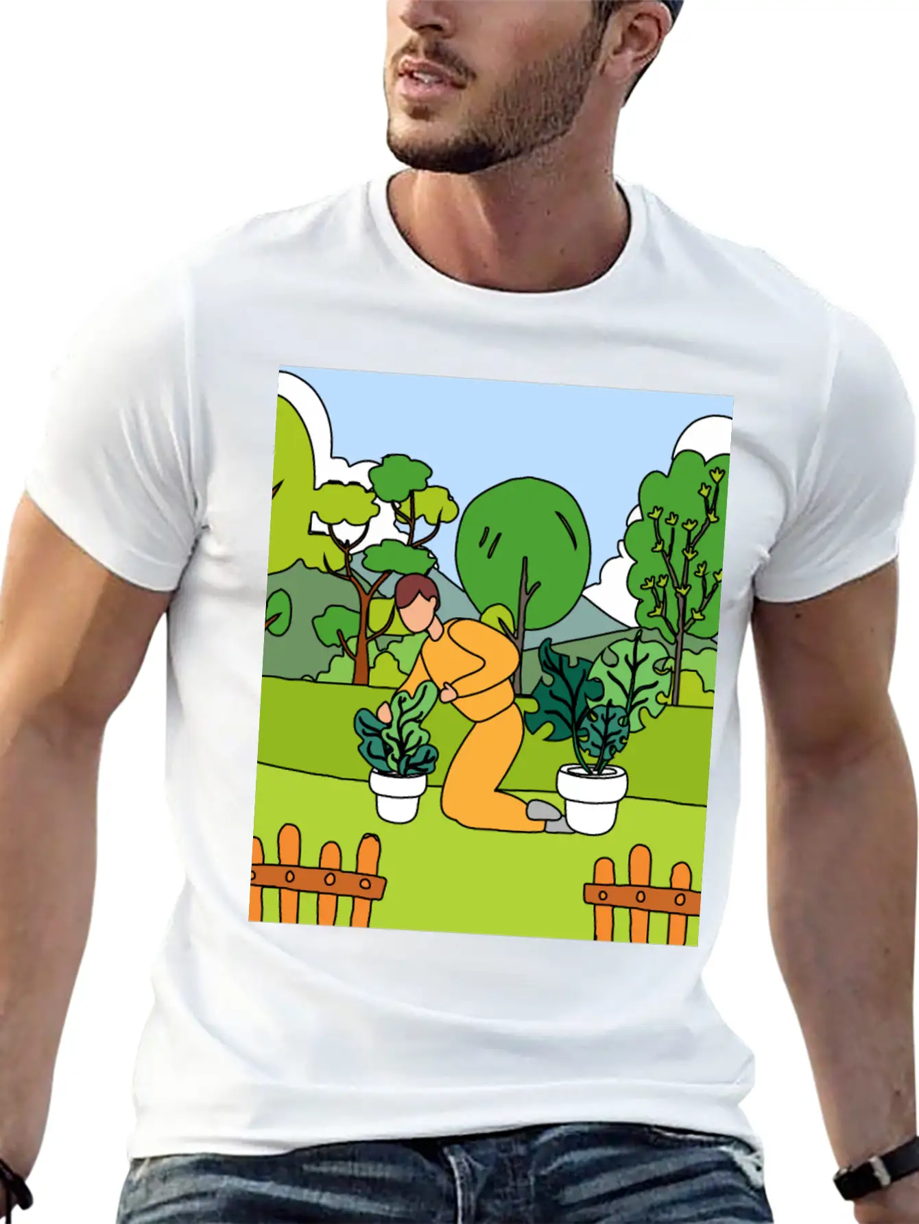 Retro Hobby Gardener Garden Gardener Comfortable Minimalist Graphic Tee – Summer Style Essential