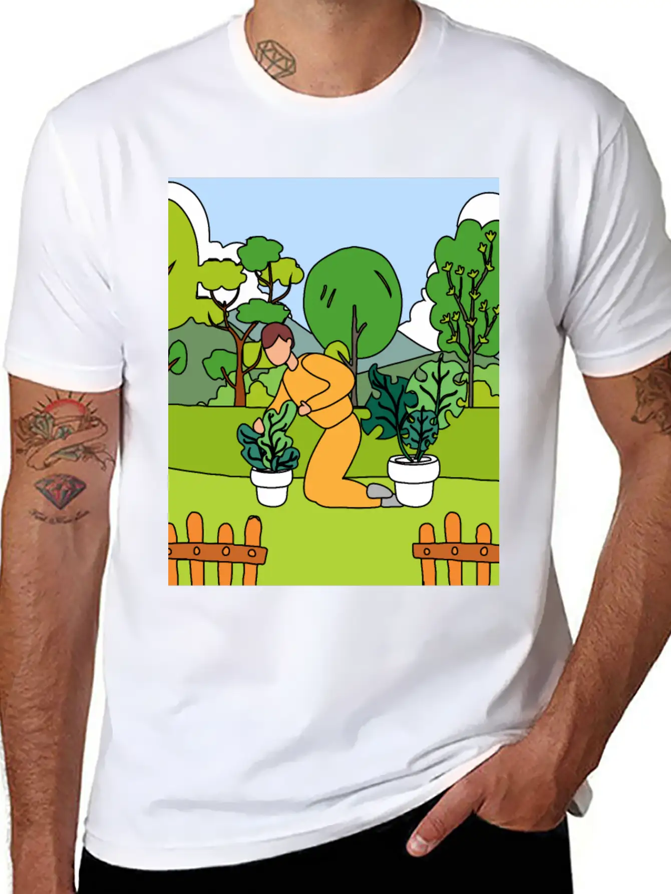 Retro Hobby Gardener Garden Gardener Comfortable Minimalist Graphic Tee – Summer Style Essential