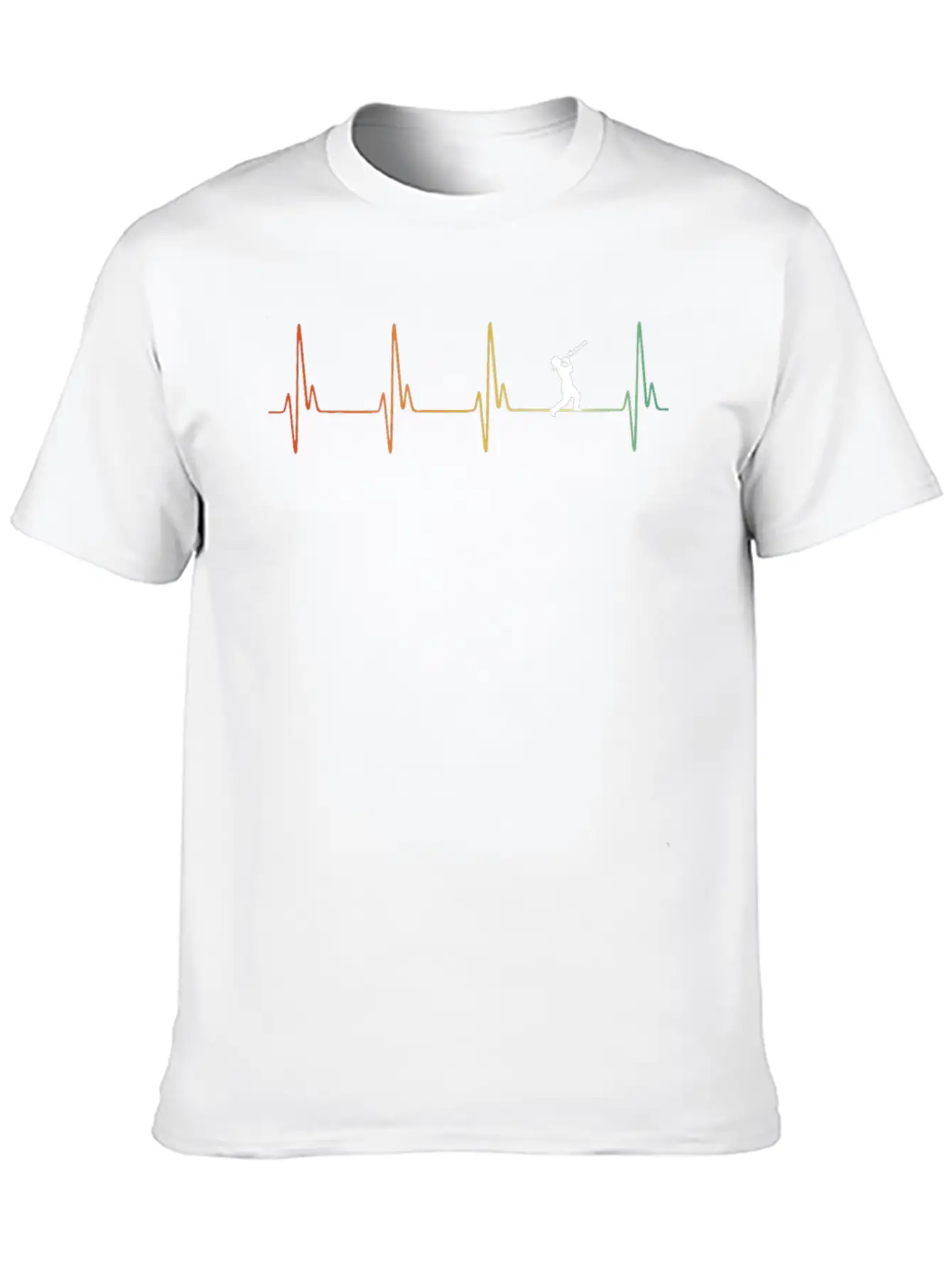 Retro Jazz Heartbeat Lightweight Cotton T-Shirt – Daily Comfort Graphic Shirt