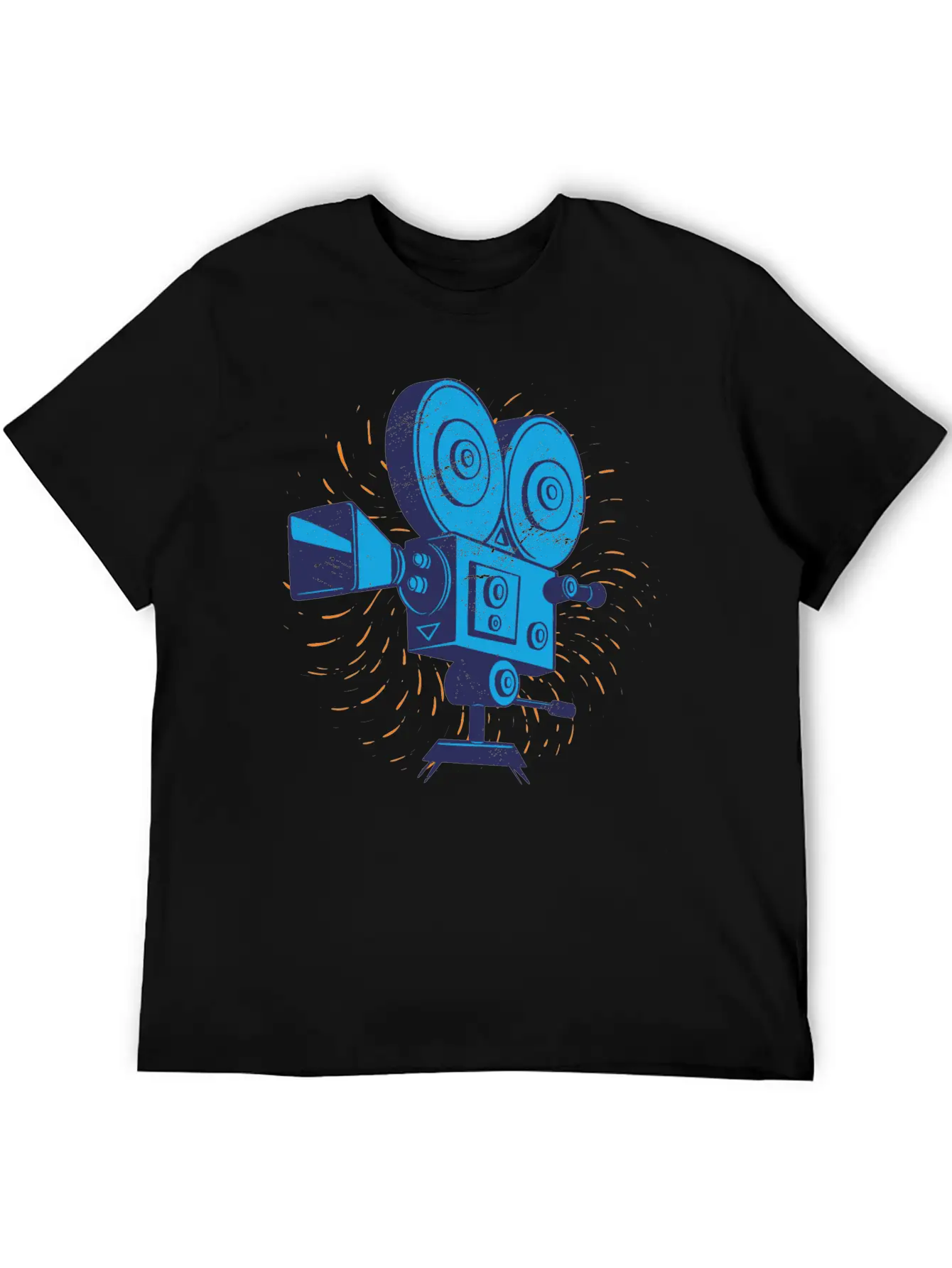 Retro Movie Camera Unisex Casual T-Shirt – Clean Design For Daily Comfort