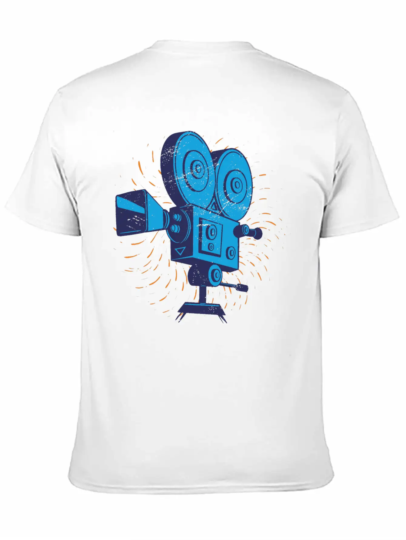Retro Movie Camera Unisex Casual T-Shirt – Clean Design For Daily Comfort