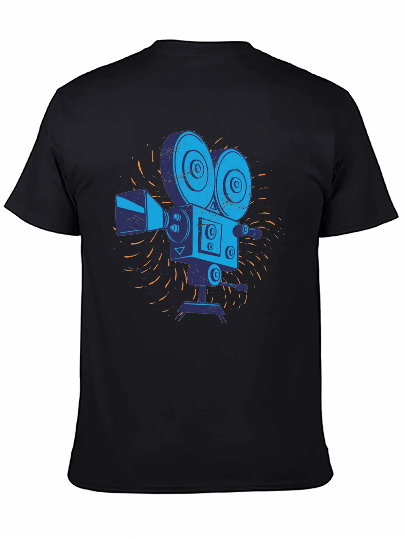 Retro Movie Camera Unisex Casual T-Shirt – Clean Design For Daily Comfort