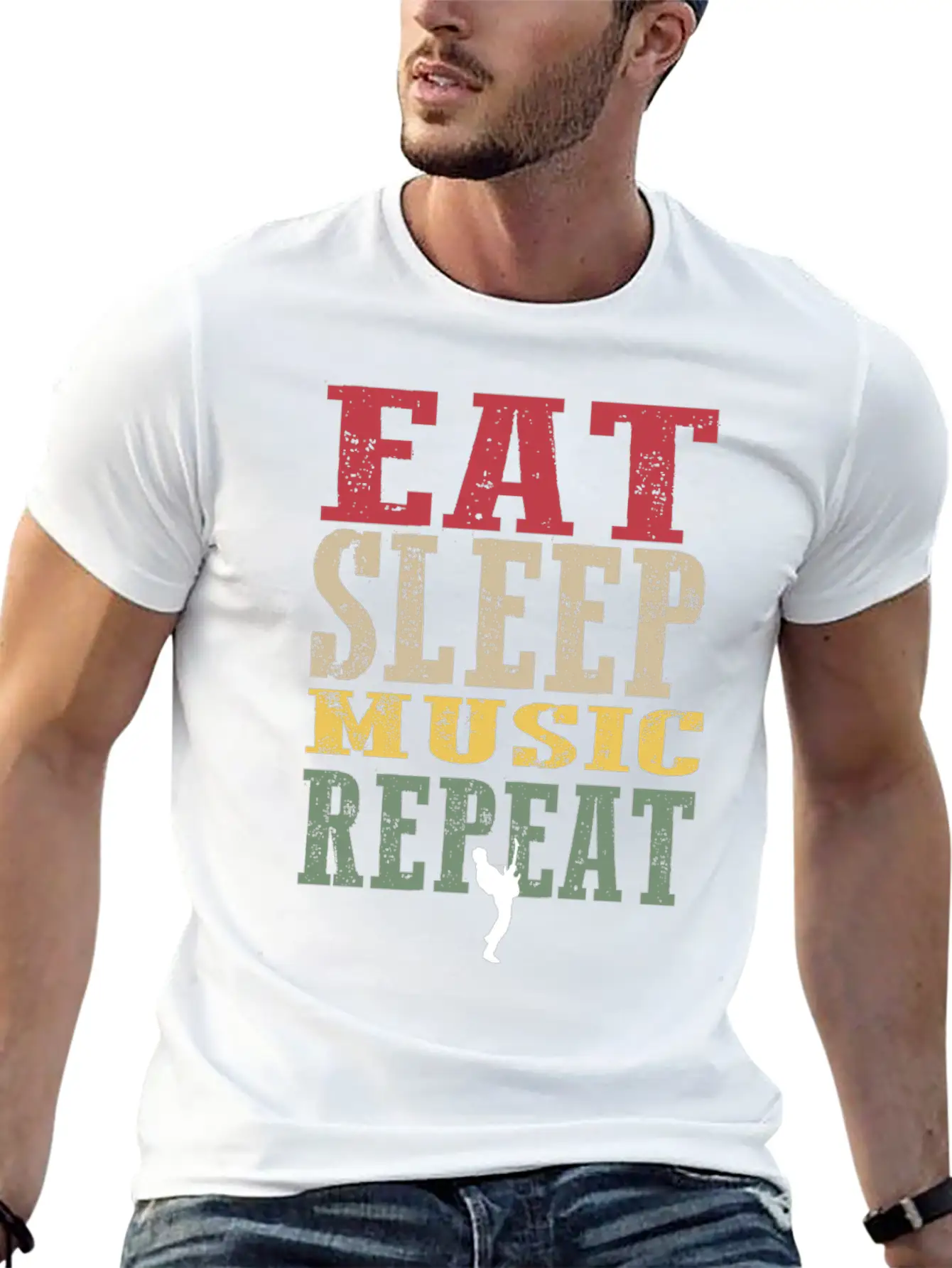 Retro Music Tee Soft Cotton Short Sleeve Tee – Unisex Wardrobe Staple