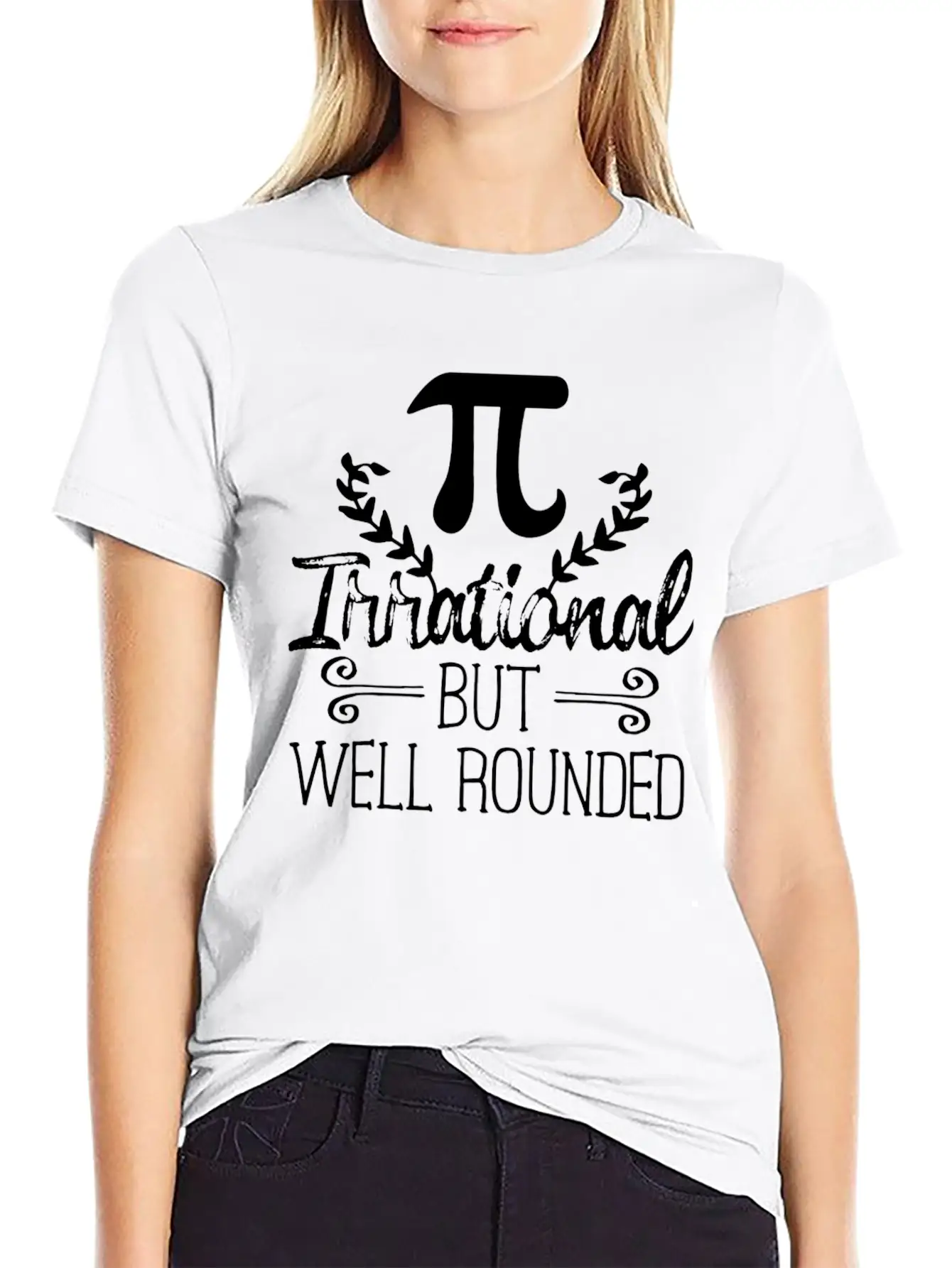 Retro Pi Irrational But Well Rounded Pi Day Modern Fit Casual T-Shirt ��� Clean And Versatile Design