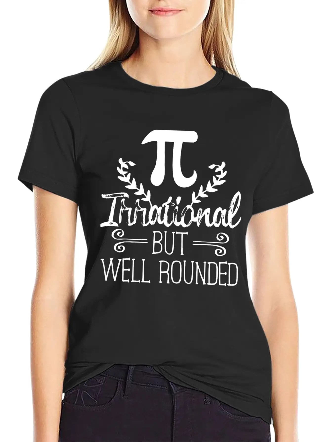 Retro Pi Irrational But Well Rounded Pi Day Modern Fit Casual T-Shirt ��� Clean And Versatile Design