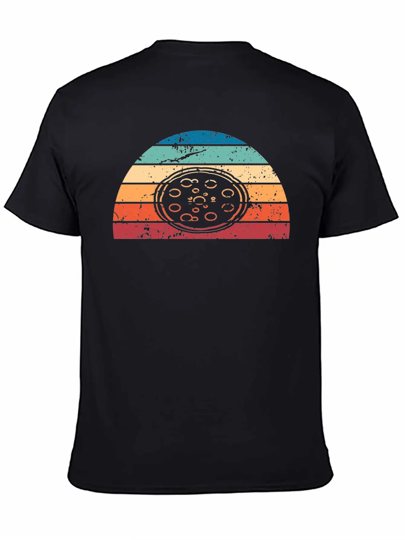 Retro Pizza Sunset Vintage Eating Sunrise Basic Graphic T-Shirt – Daily Comfort In Soft Cotton