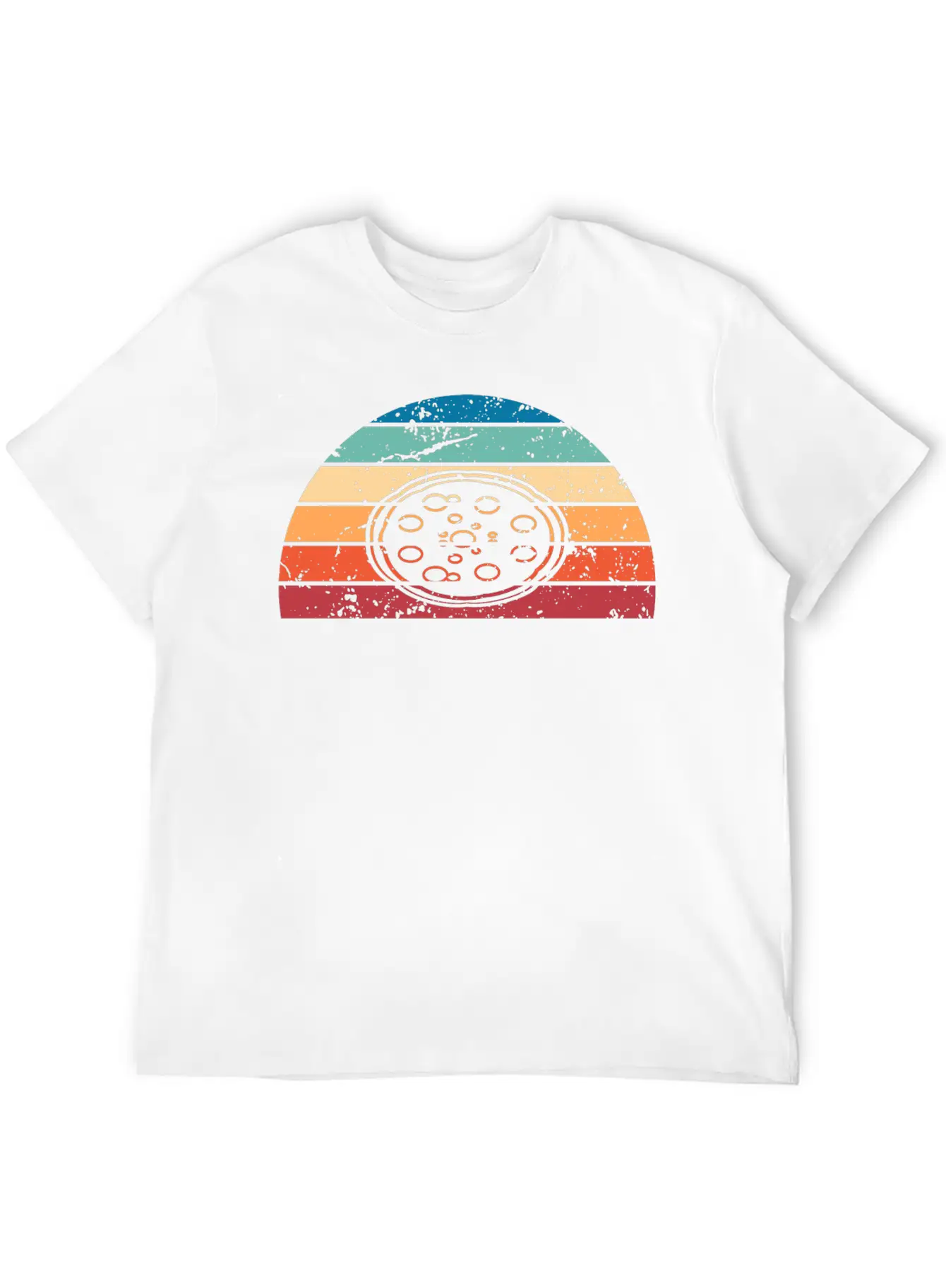 Retro Pizza Sunset Vintage Eating Sunrise Basic Graphic T-Shirt – Daily Comfort In Soft Cotton