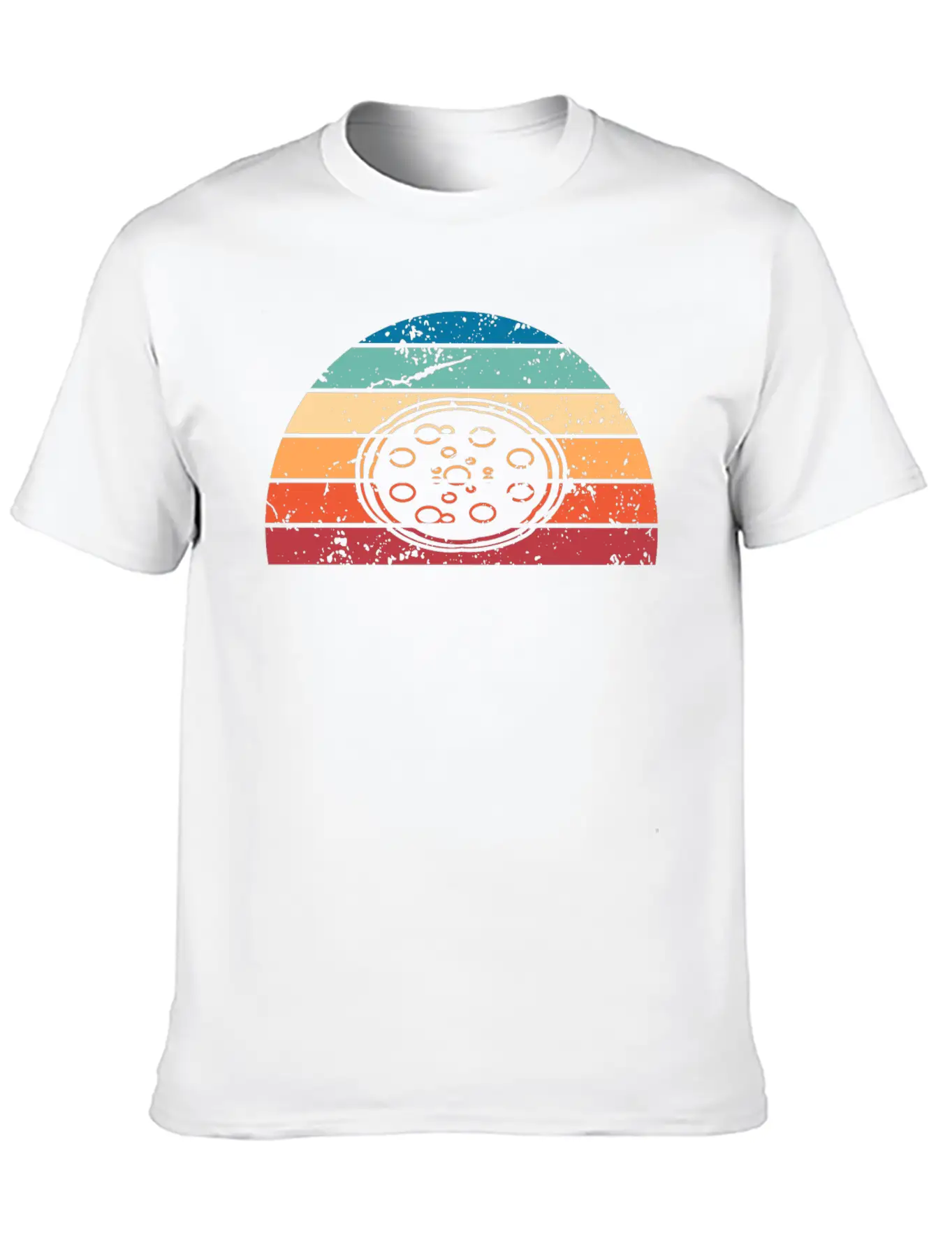 Retro Pizza Sunset Vintage Eating Sunrise Basic Graphic T-Shirt – Daily Comfort In Soft Cotton