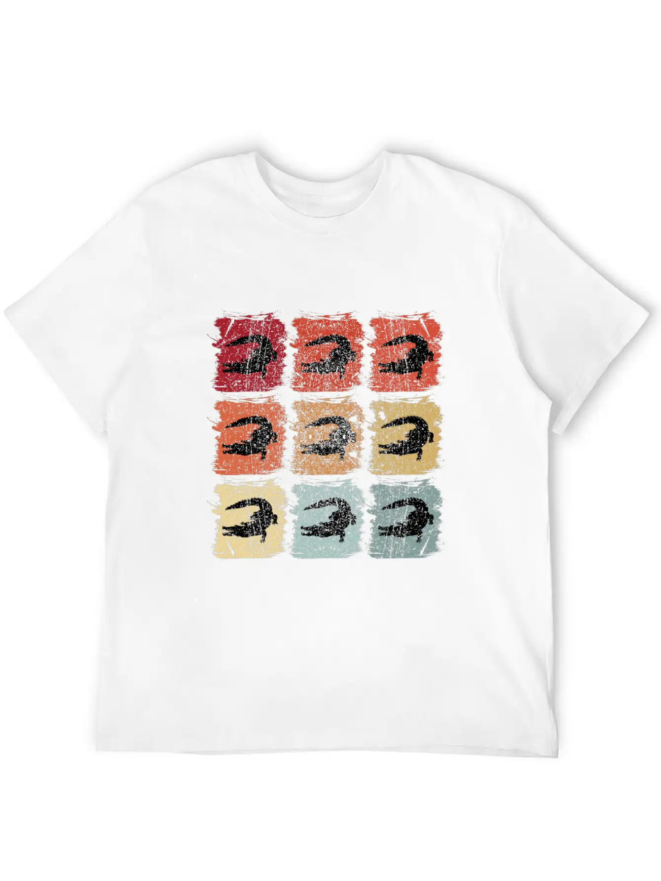Retro Pop Art Alligator Crocodile Lightweight Cotton T-Shirt – Daily Comfort Graphic Shirt