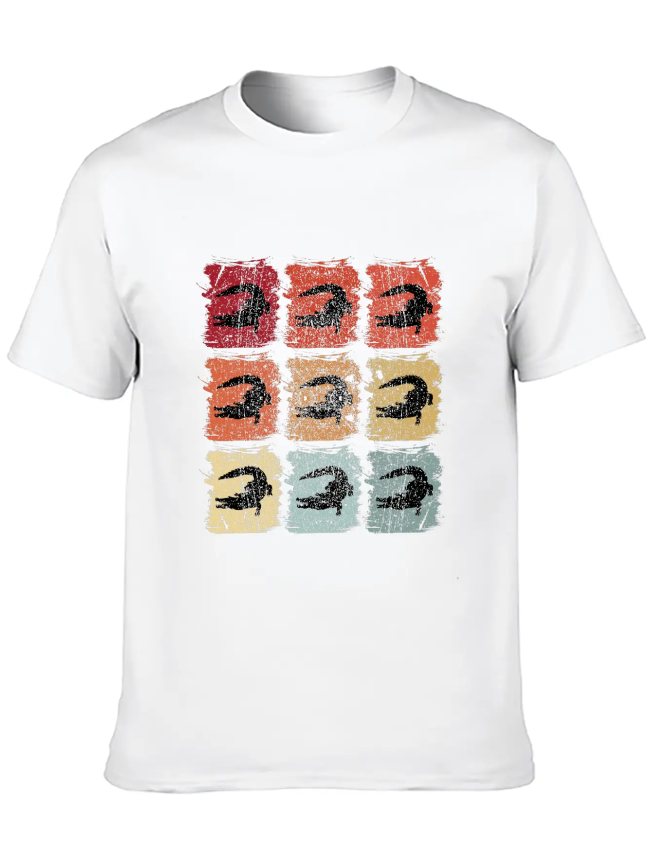 Retro Pop Art Alligator Crocodile Lightweight Cotton T-Shirt – Daily Comfort Graphic Shirt