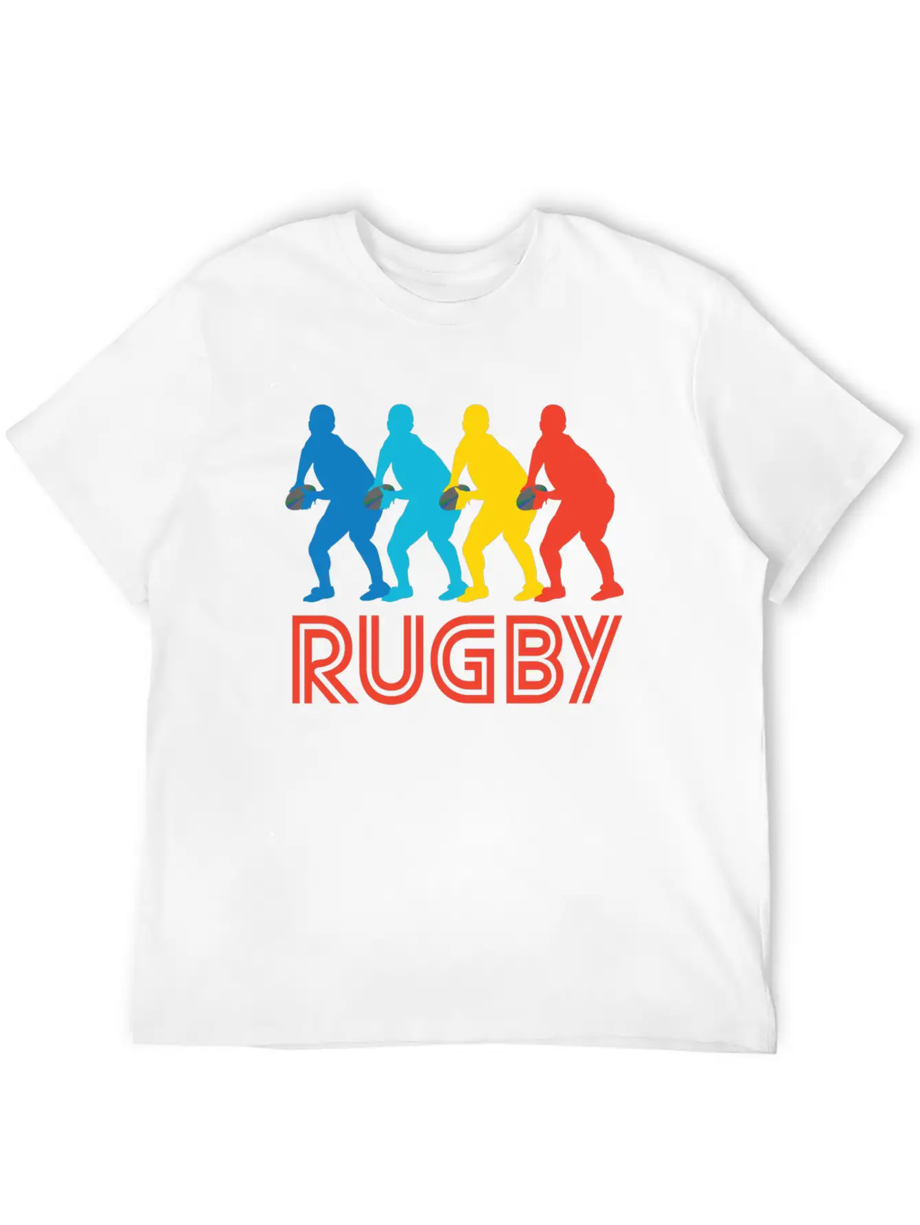 Retro Rugby Pop Art Unisex Casual T-Shirt ��� Clean Design For Daily Comfort