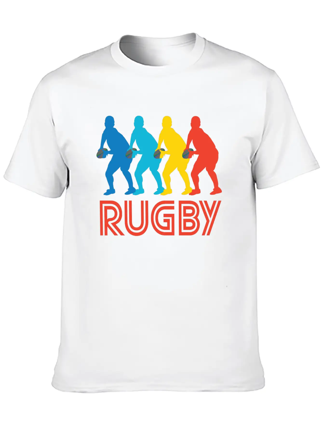 Retro Rugby Pop Art Unisex Casual T-Shirt ��� Clean Design For Daily Comfort