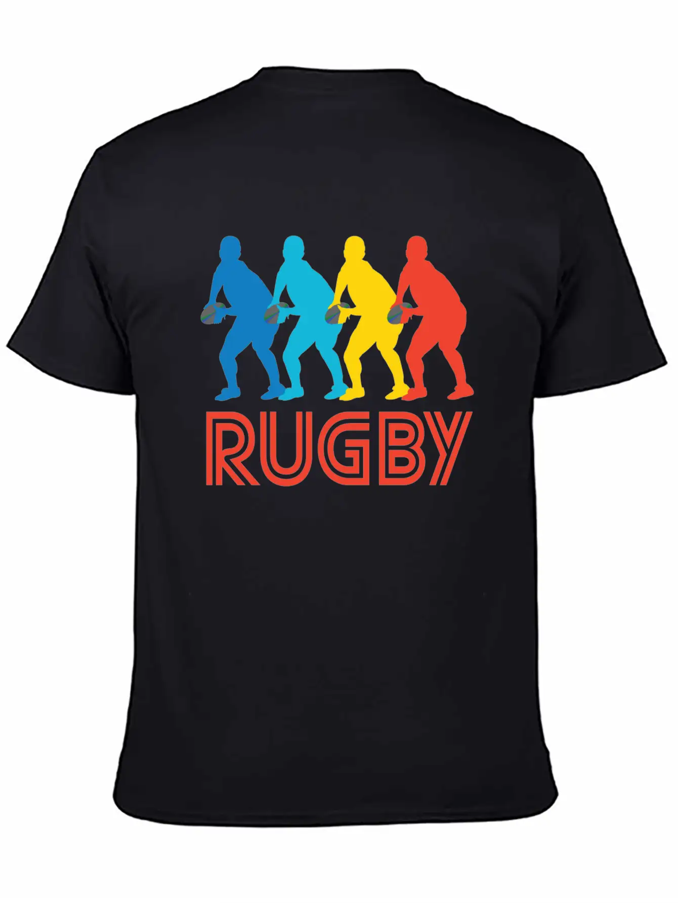 Retro Rugby Pop Art Unisex Casual T-Shirt ��� Clean Design For Daily Comfort