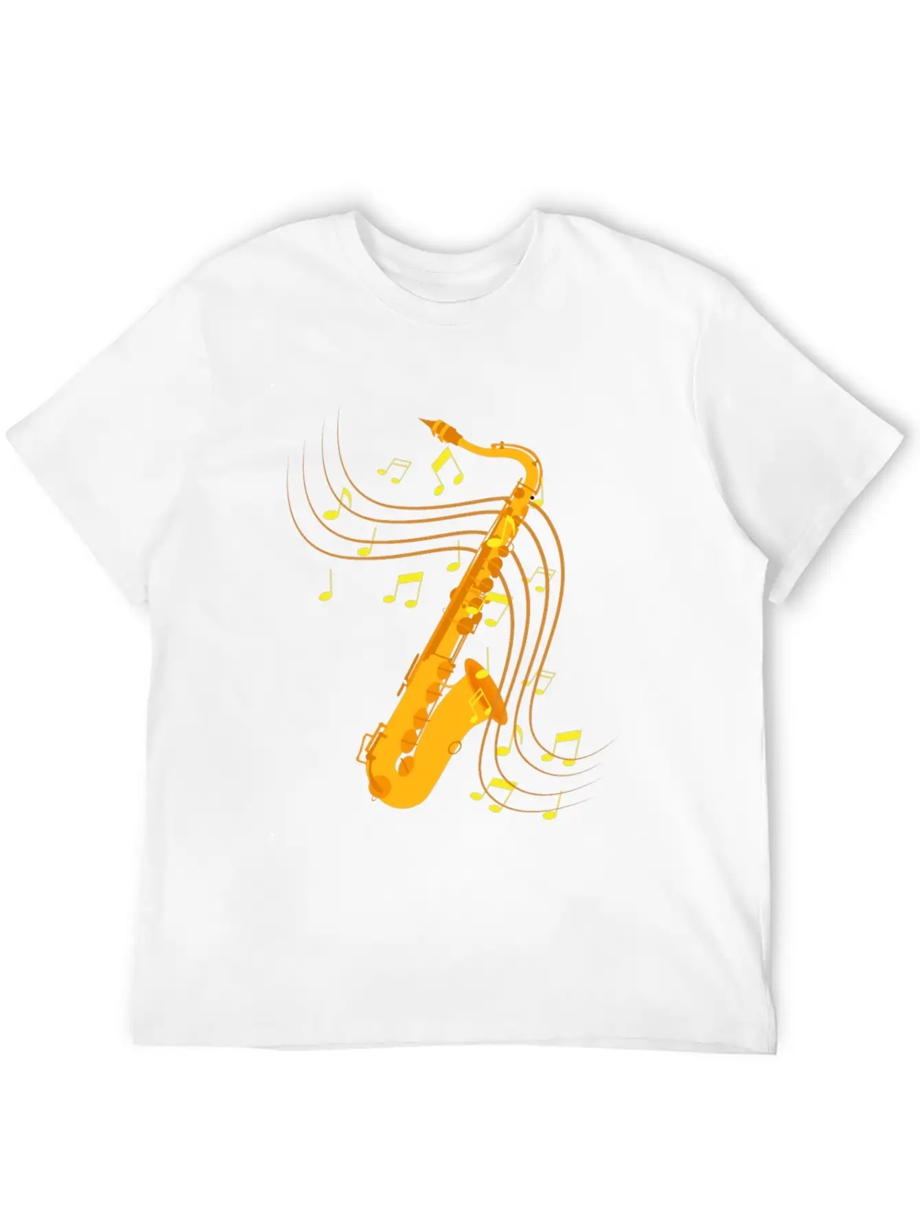 Retro Saxophone Jazz Saxophone Gift Essential Cotton Tee For Daily Outfits – Unisex Style