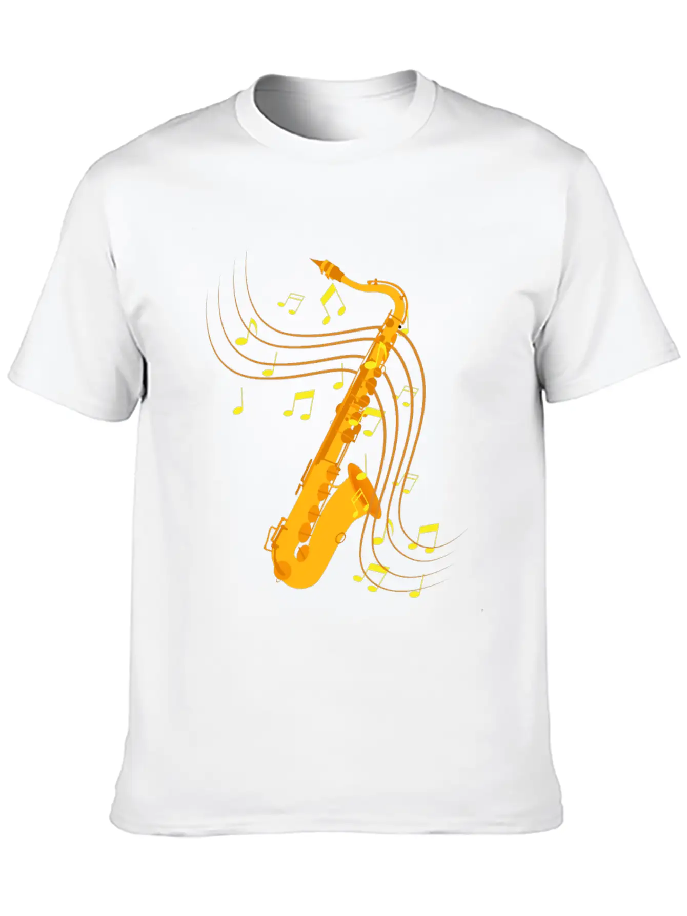 Retro Saxophone Jazz Saxophone Gift Essential Cotton Tee For Daily Outfits – Unisex Style