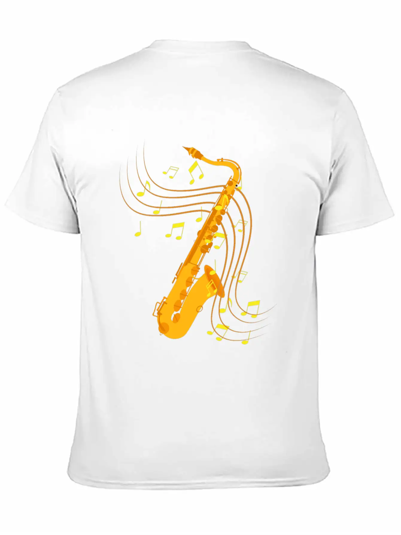 Retro Saxophone Jazz Saxophone Gift Essential Cotton Tee For Daily Outfits – Unisex Style