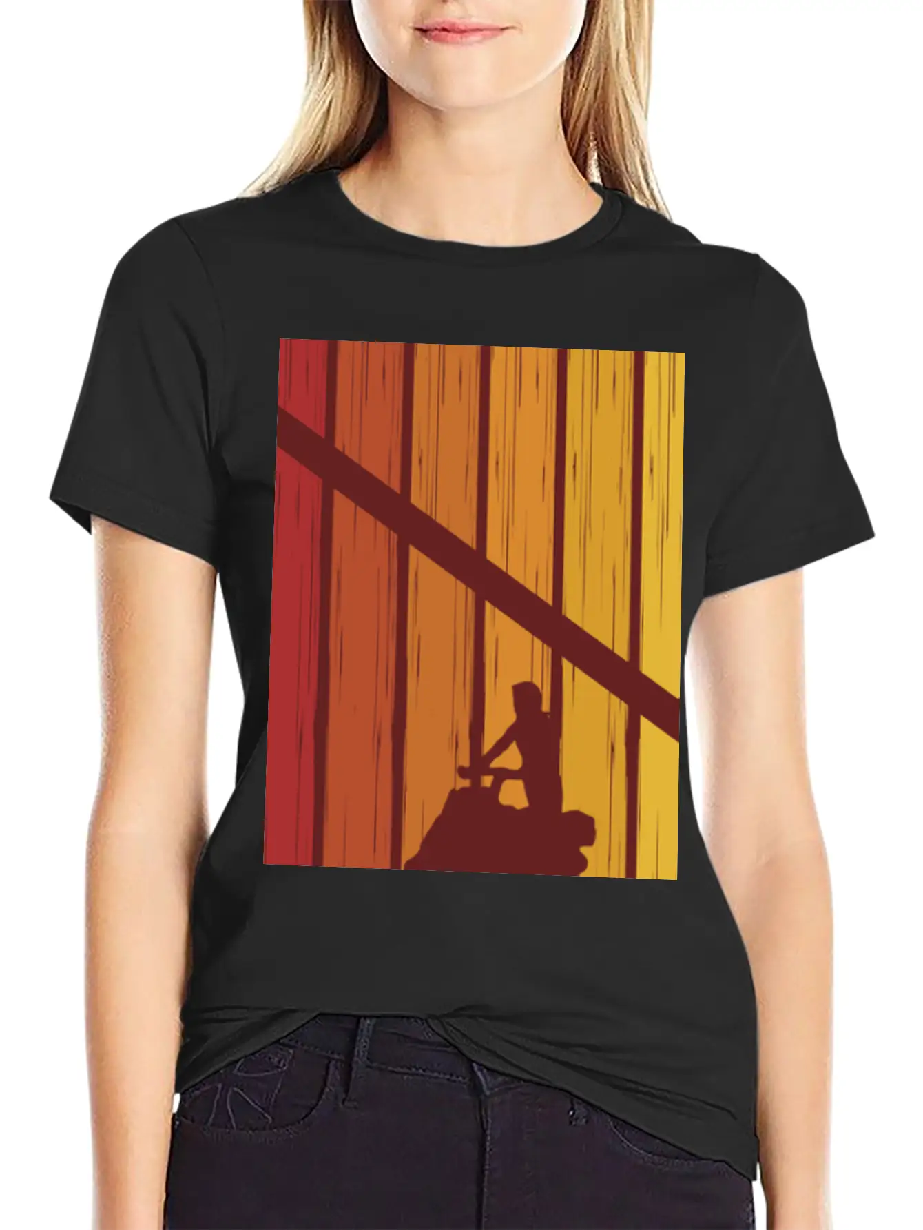 Retro Snowmobile Vintage Snow Machine Lightweight Cotton T-Shirt – Daily Comfort Graphic Shirt