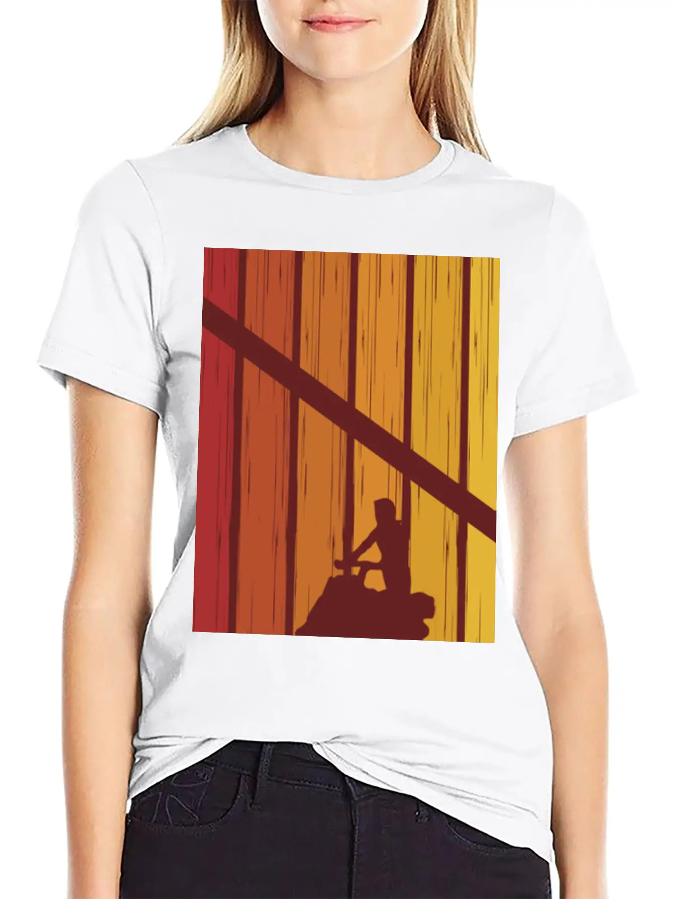 Retro Snowmobile Vintage Snow Machine Lightweight Cotton T-Shirt – Daily Comfort Graphic Shirt