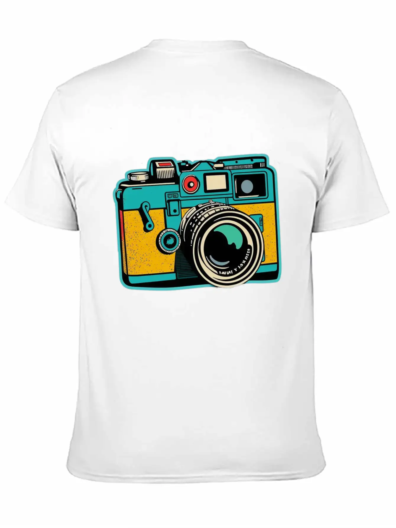 Retro Style Camera Basic Graphic T-Shirt – Daily Comfort In Soft Cotton