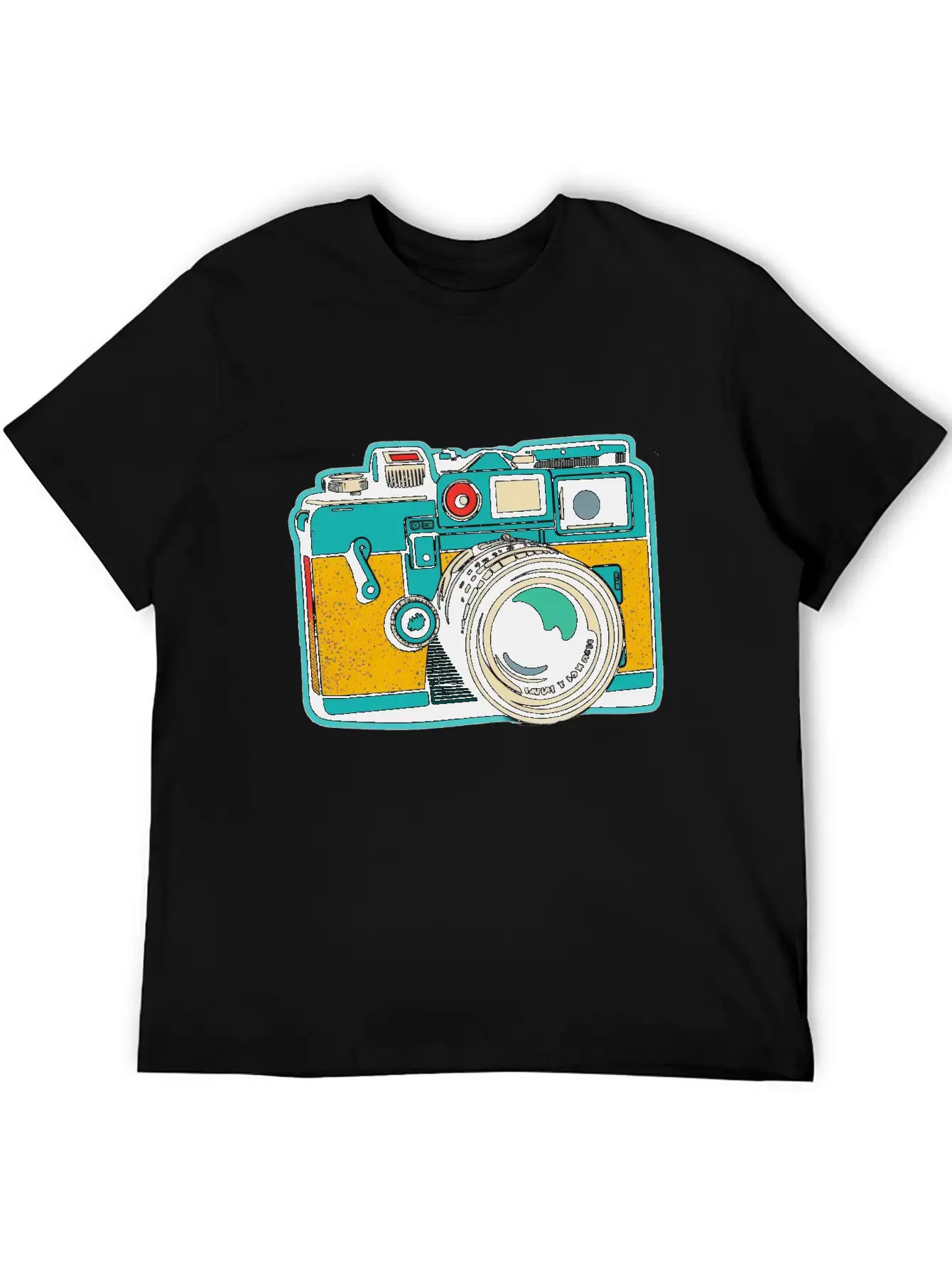 Retro Style Camera Basic Graphic T-Shirt – Daily Comfort In Soft Cotton